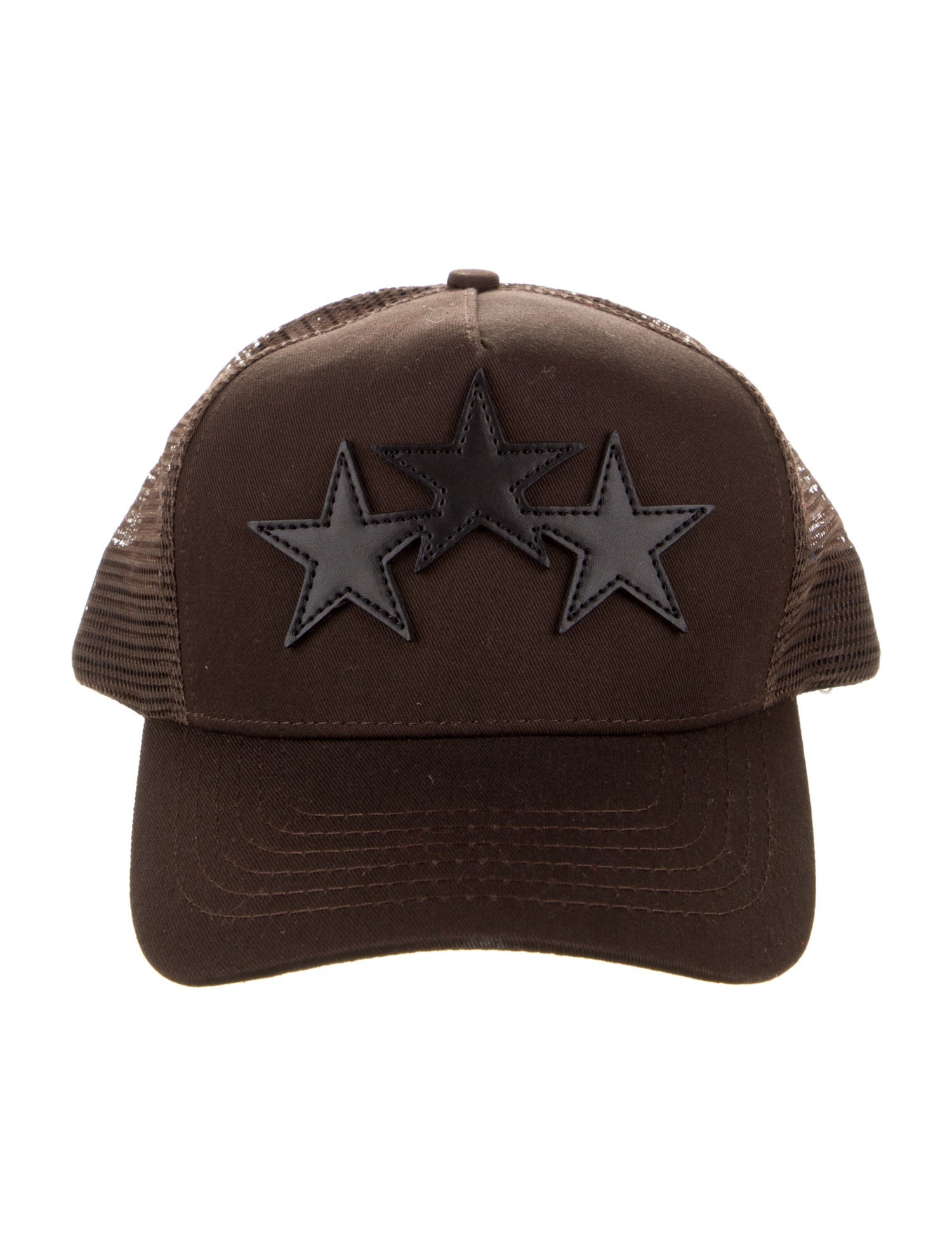 Amiri Men's Brown Pattern Printed Embroidered Baseball Cap