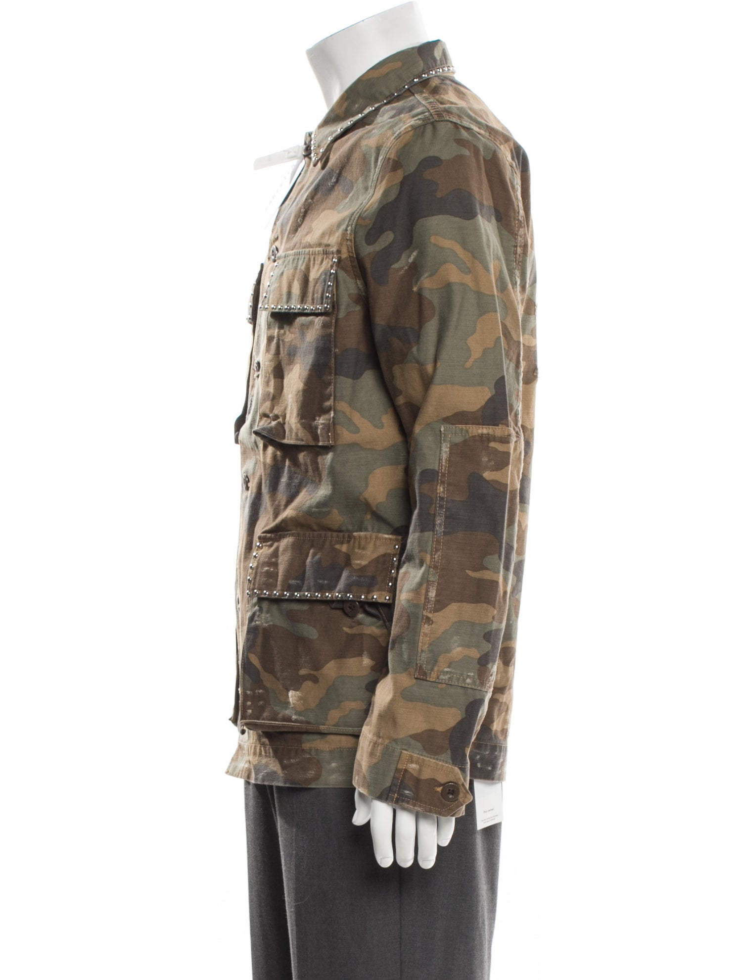 Amiri Camouflage Print Utility Jacket w/ Tags