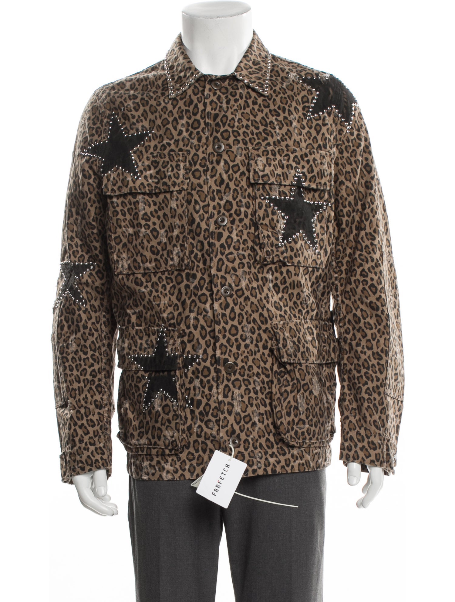 Amiri Animal Print Trucker Jacket w/ Tags