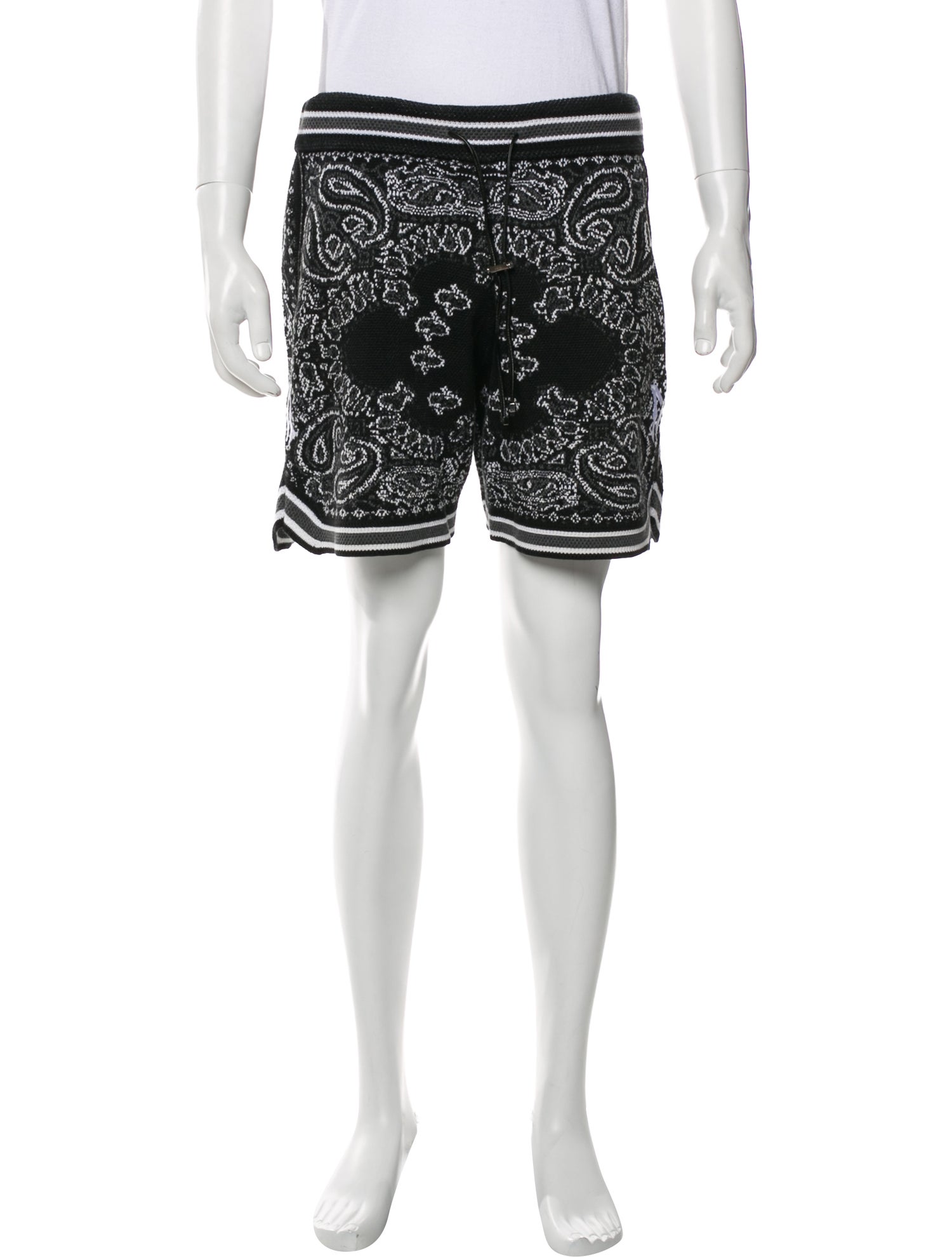Amiri Paisley Print Jogger Shorts