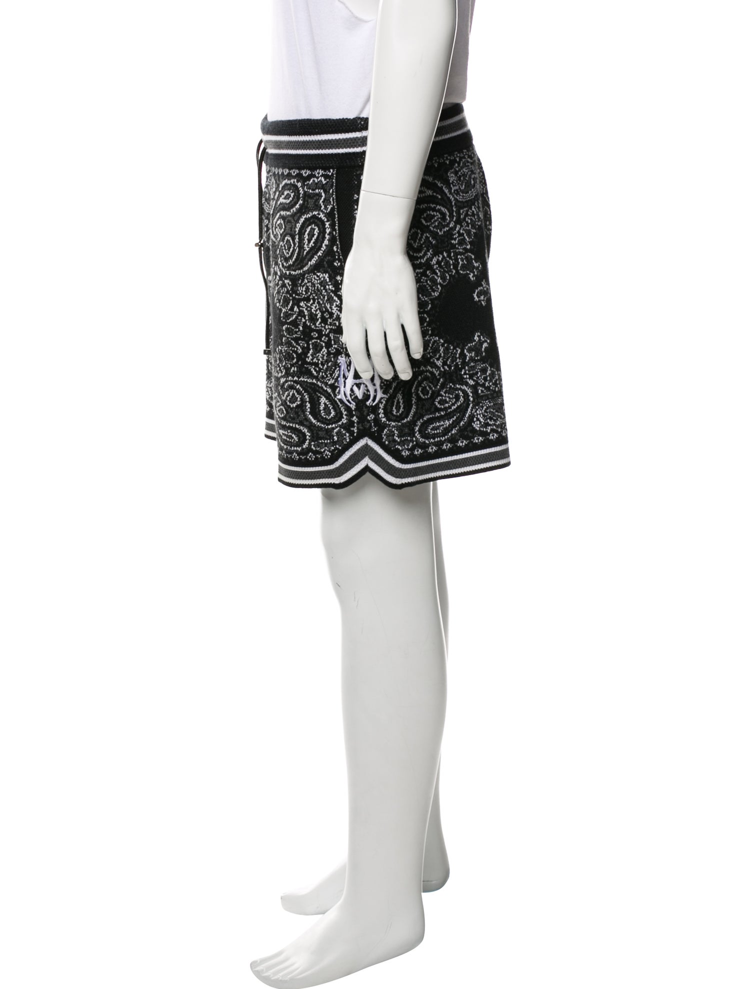 Amiri Paisley Print Jogger Shorts