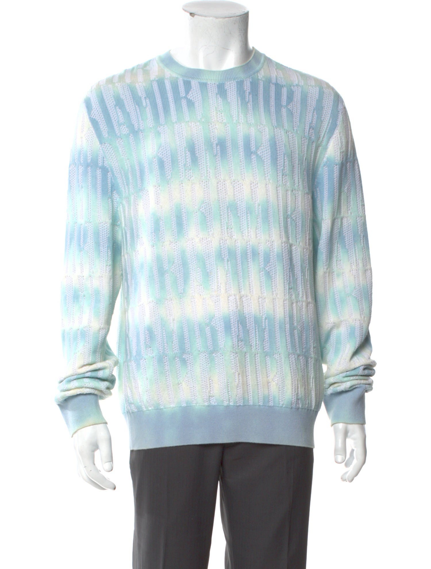 Amiri Tie-Dye Print Crew Neck Pullover