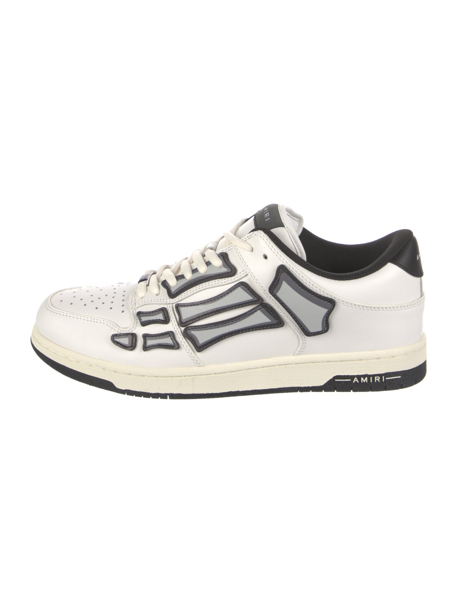 Amiri Leather Colorblock Pattern Sneakers w/ Tags