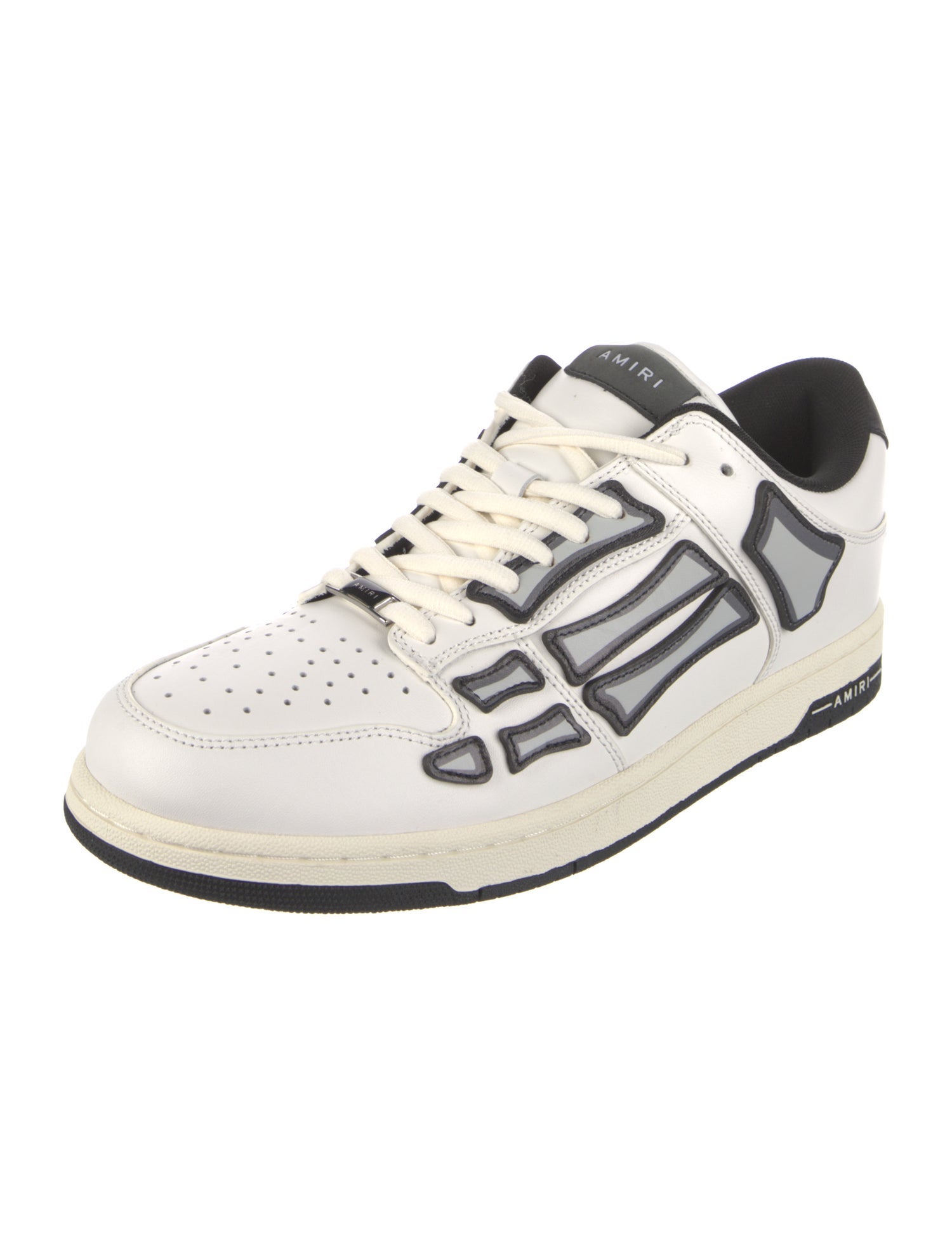 Amiri Leather Colorblock Pattern Sneakers w/ Tags