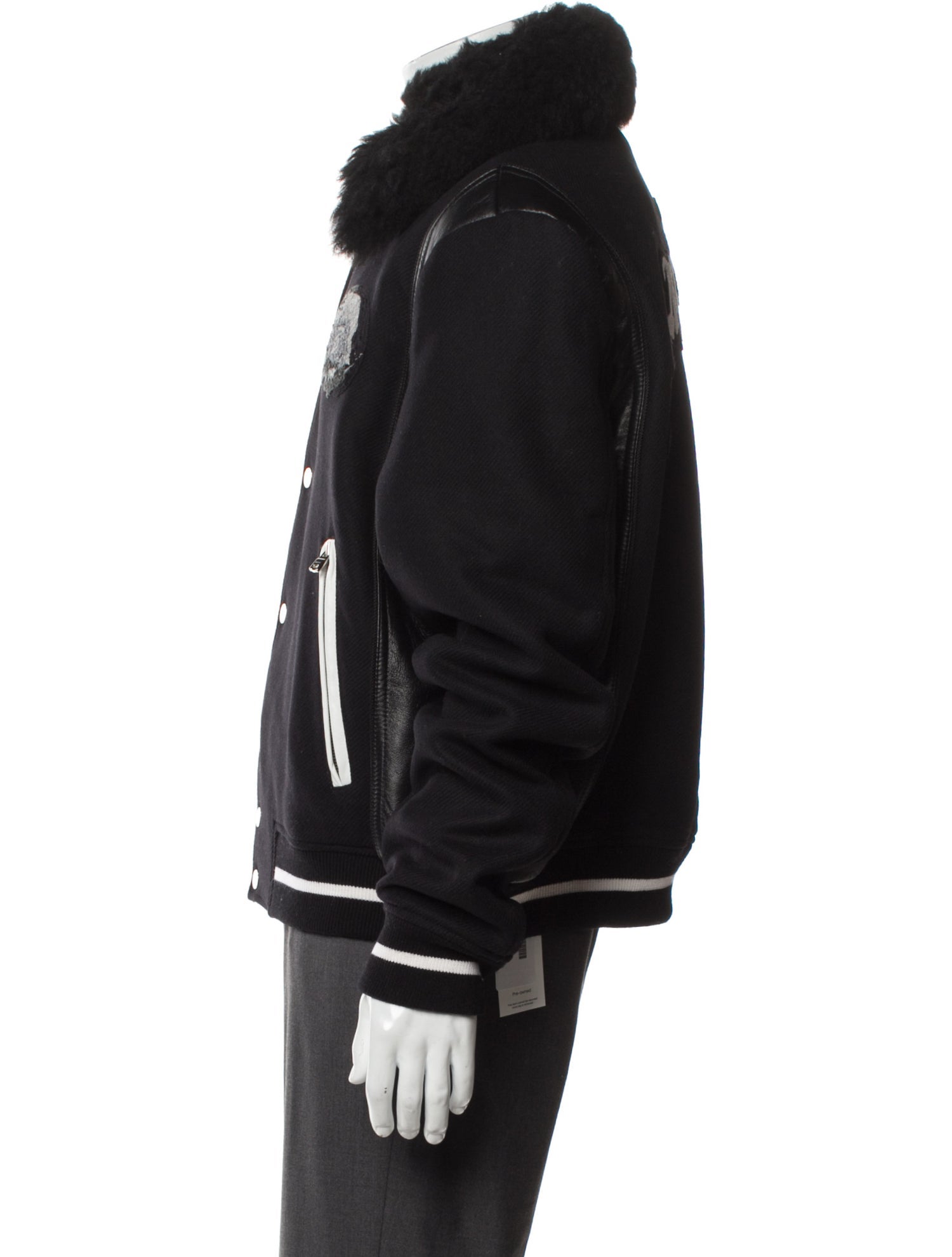 Amiri Wool Graphic Print Varsity Jacket