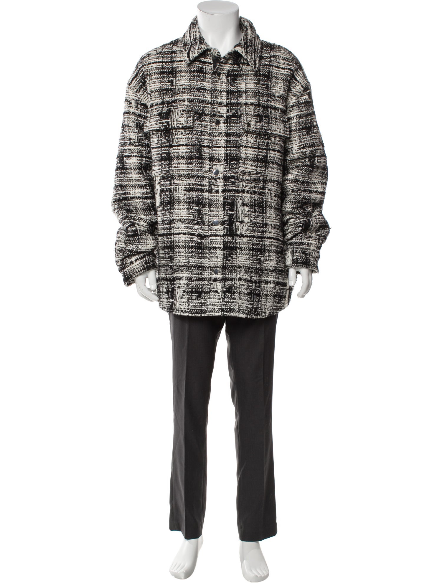 Amiri Plaid Print Parka w/ Tags