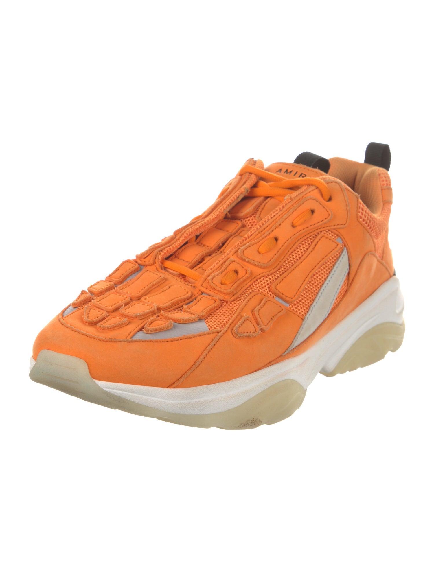 Amiri Leather Mesh Accents Sneakers