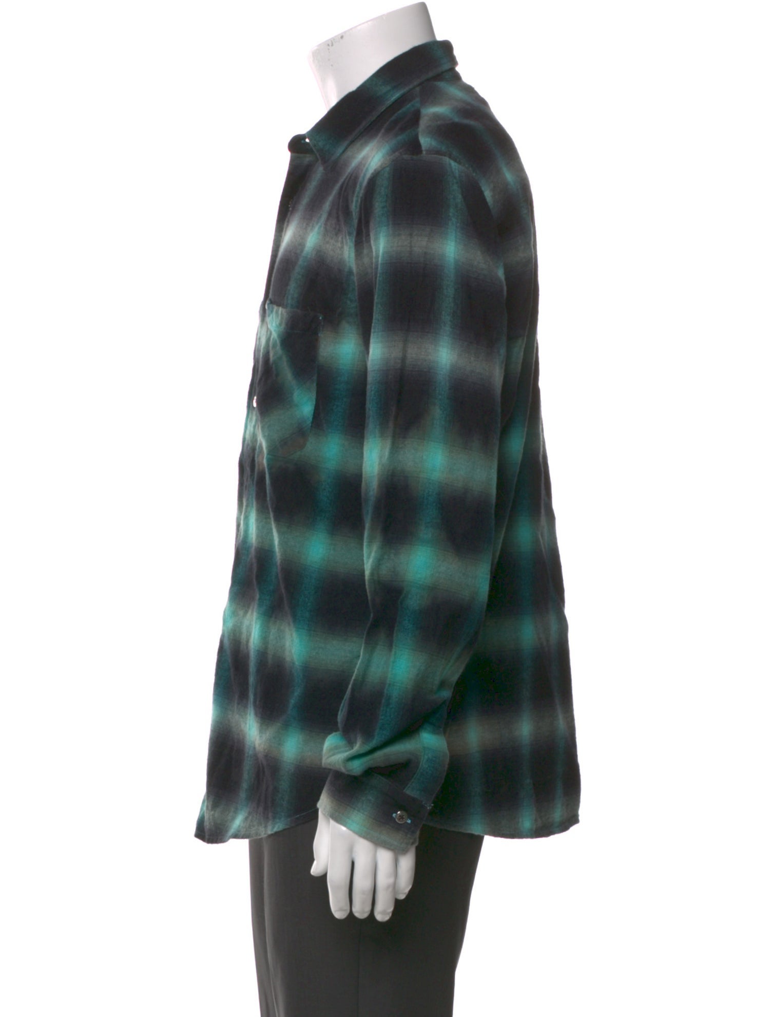 Amiri Plaid Print Long Sleeve Shirt w/ Tags