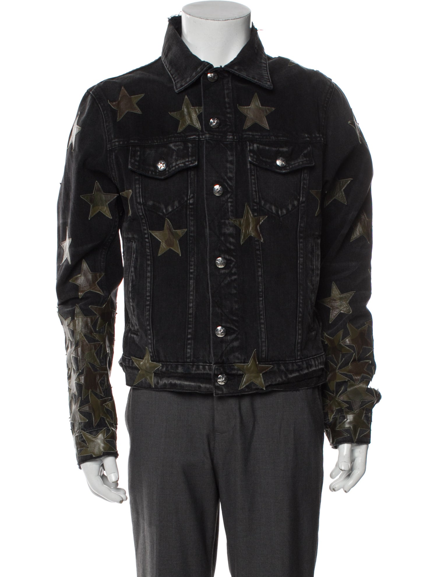 Amiri Colorblock Pattern Denim Jacket w/ Tags