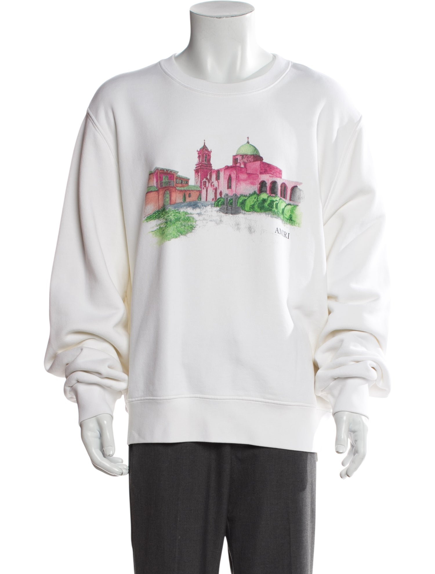 Amiri Graphic Print Turtleneck Pullover