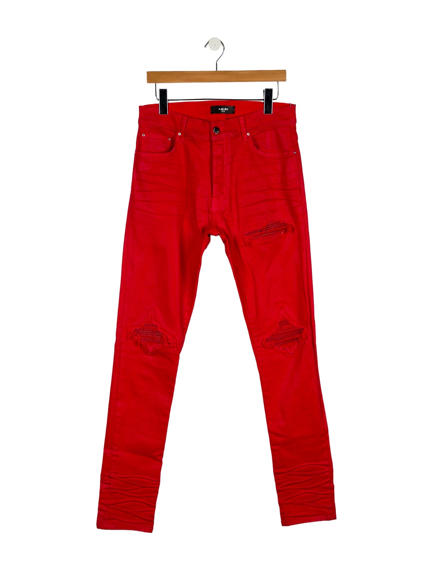 Amiri High-Rise Straight Leg Jeans