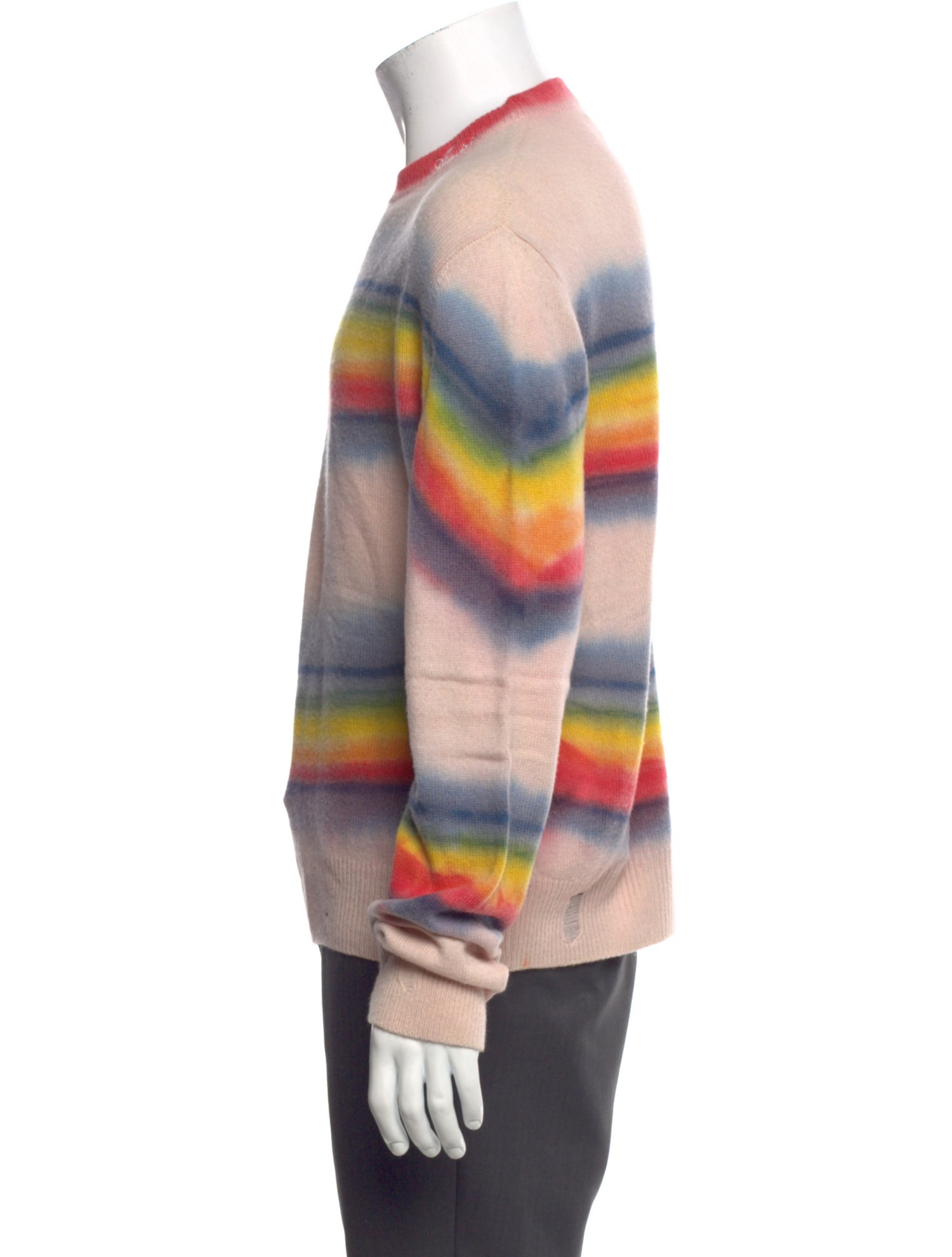 Amiri Camel Hair Striped Pullover