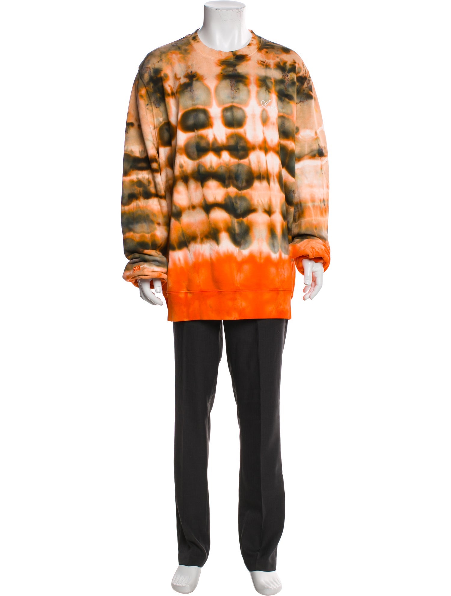 Amiri Tie-Dye Print Crew Neck Pullover