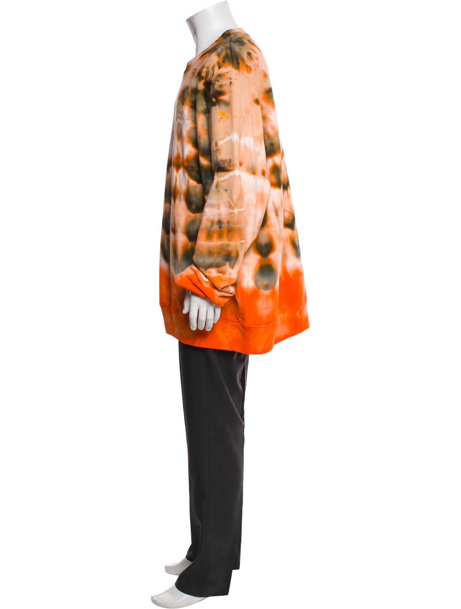 Amiri Tie-Dye Print Crew Neck Pullover