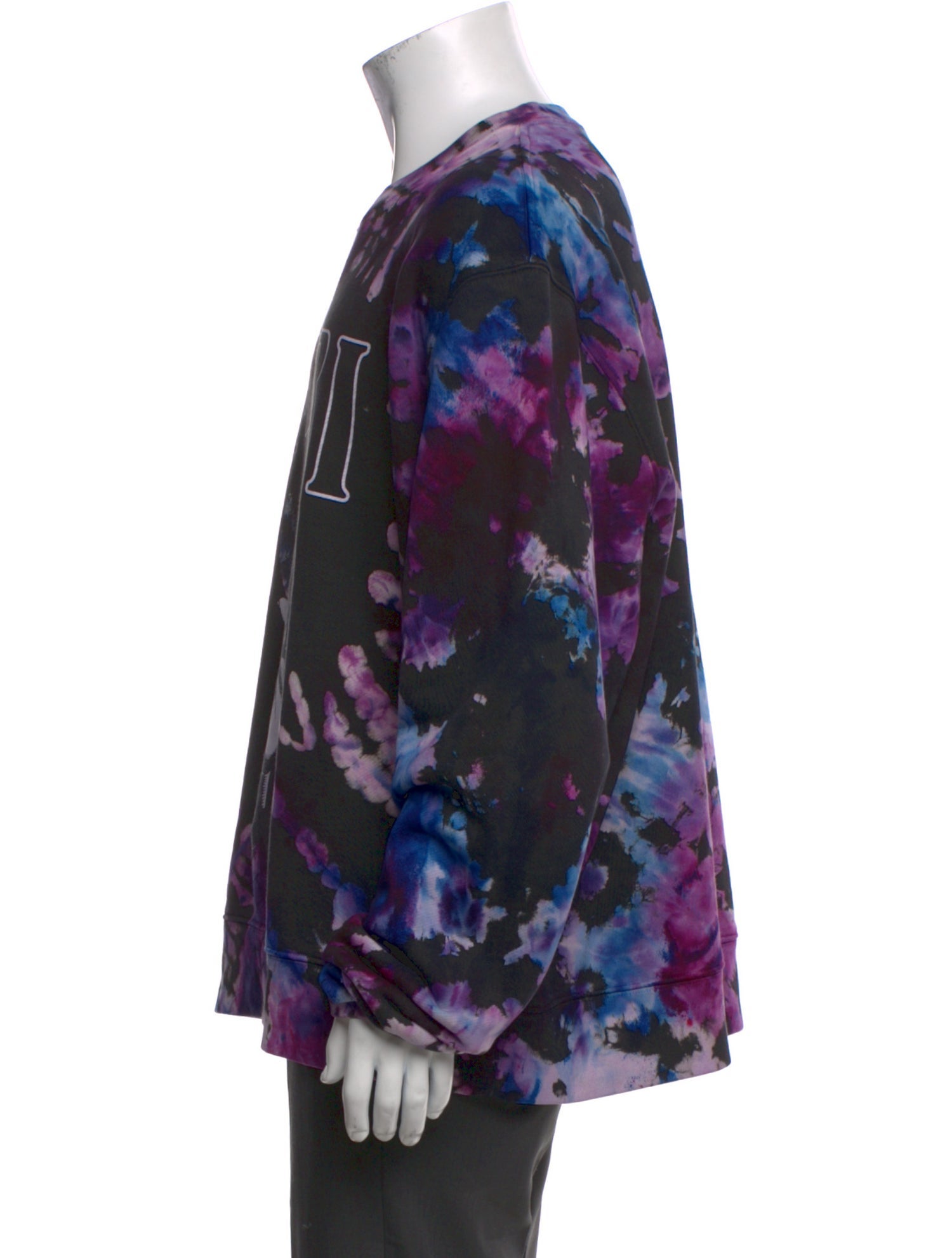 Amiri Tie-Dye Print Crew Neck Pullover