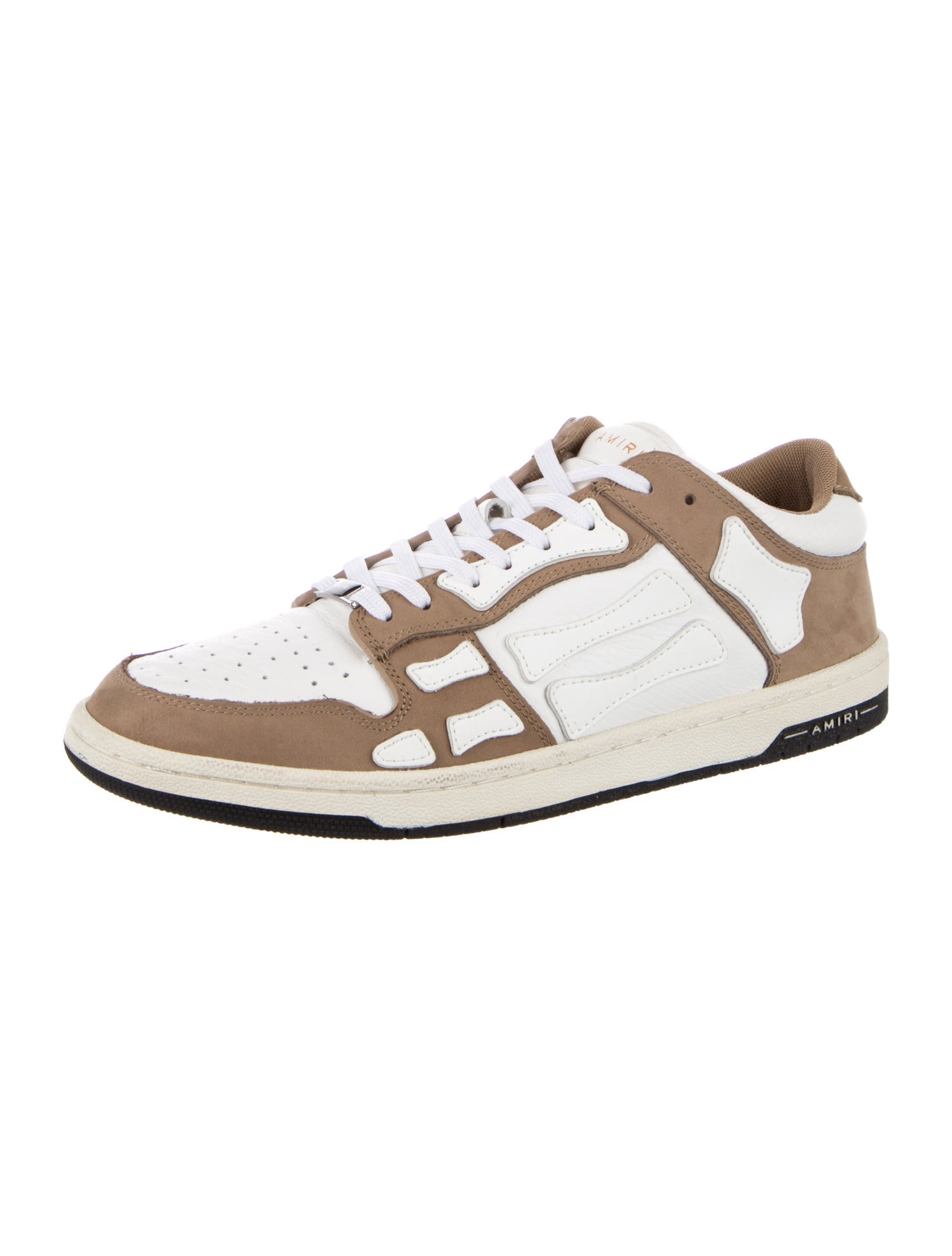 Amiri Leather Patterned Athletic Sneakers