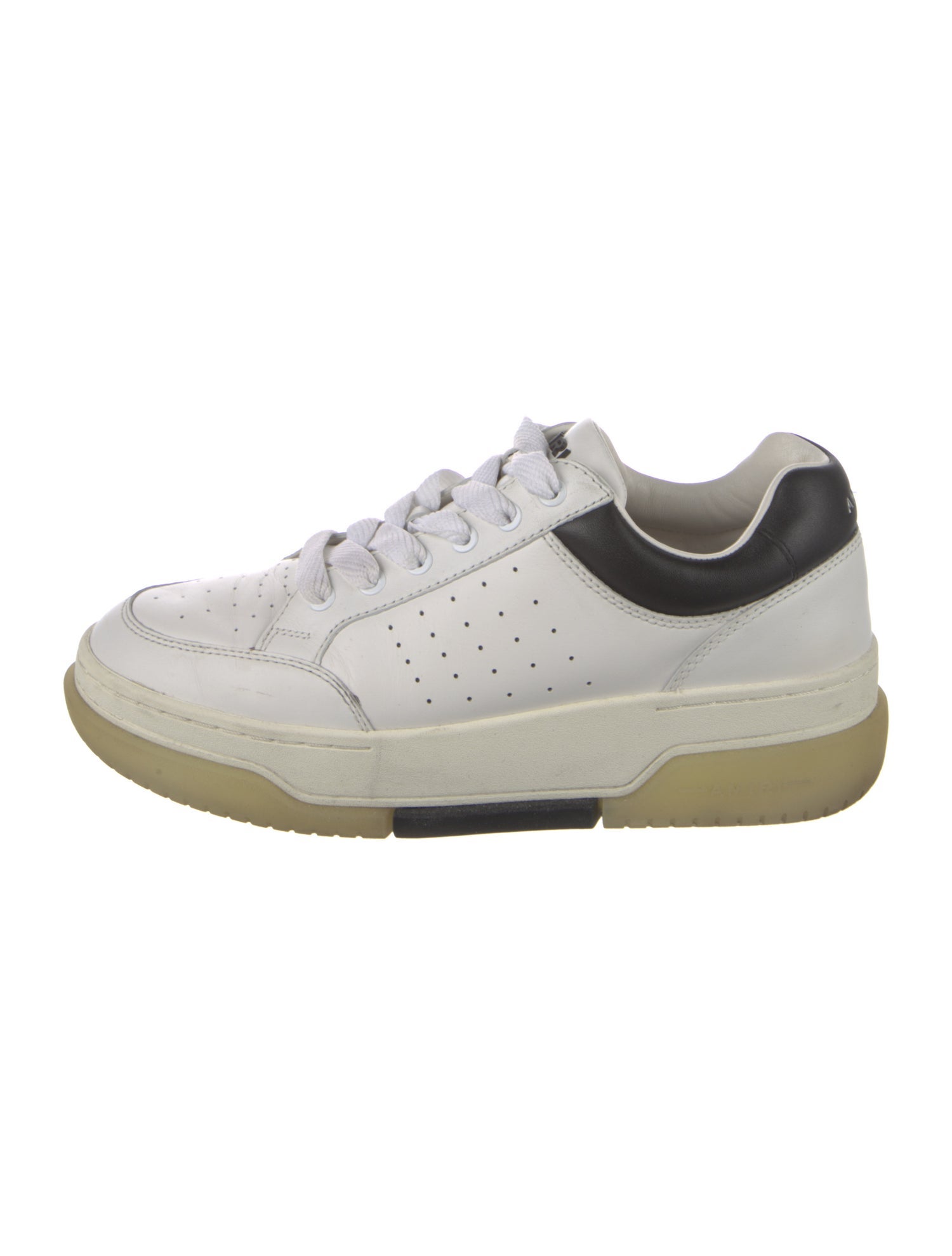 Amiri Leather Colorblock Pattern Sneakers