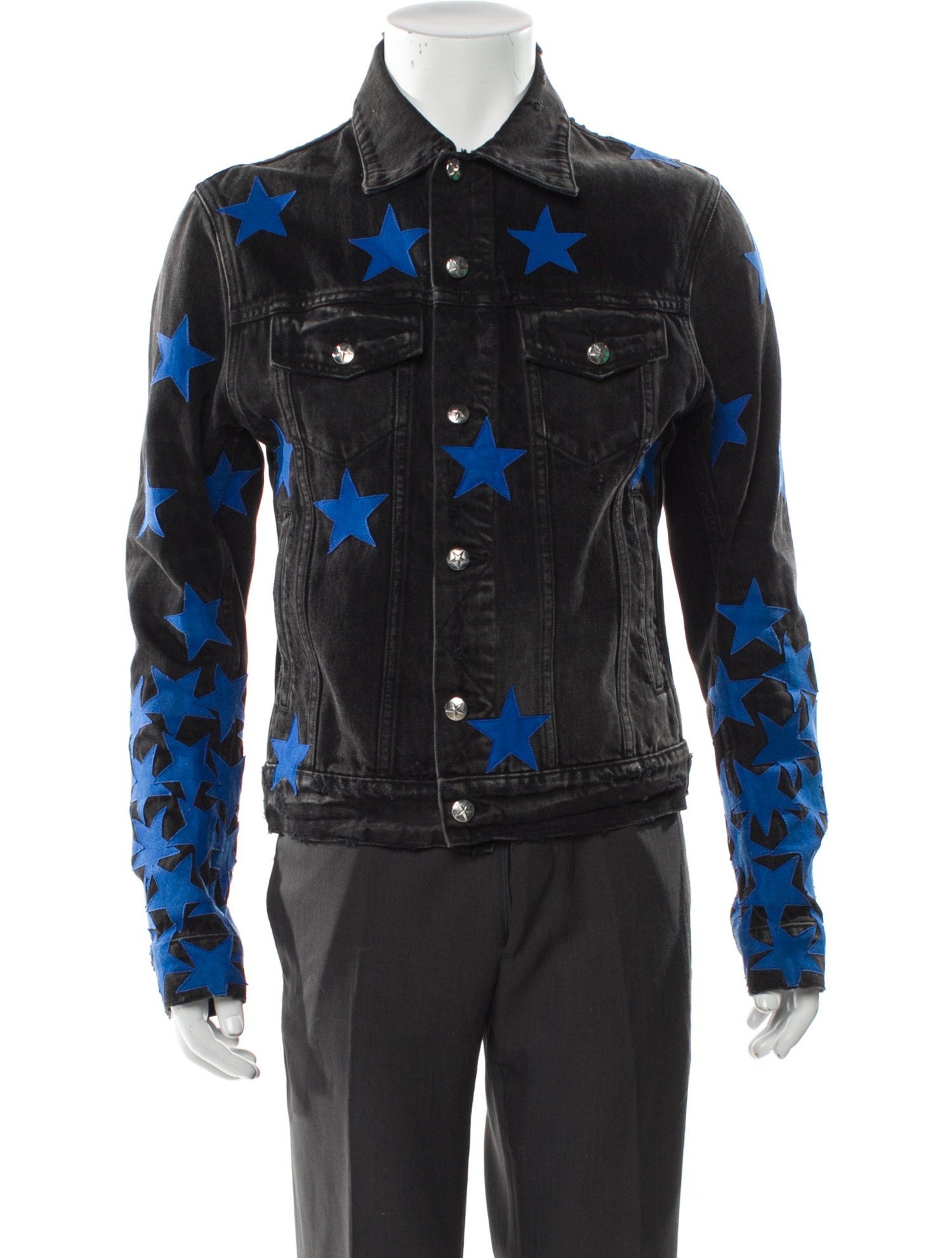 Amiri Colorblock Pattern Denim Jacket