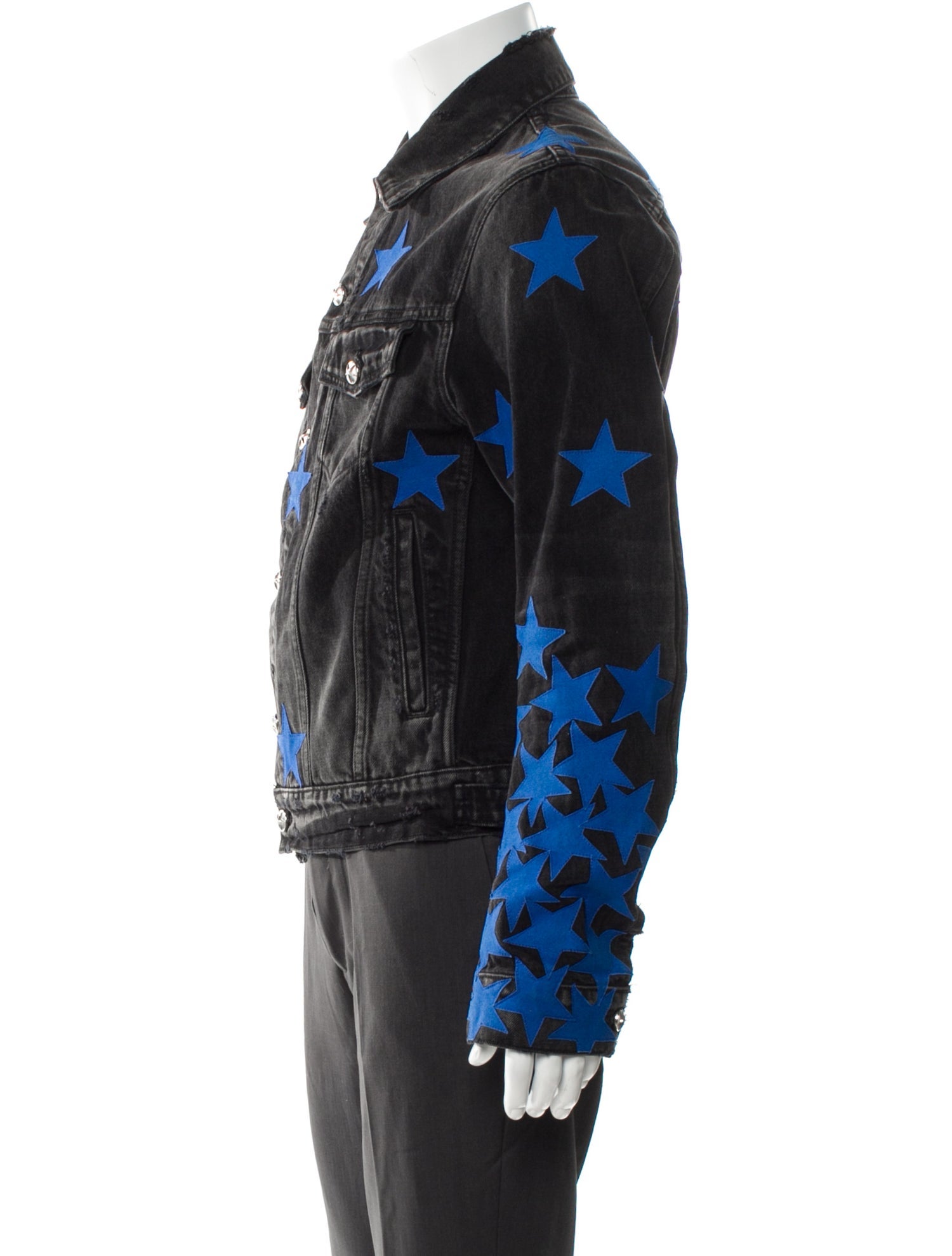 Amiri Colorblock Pattern Denim Jacket