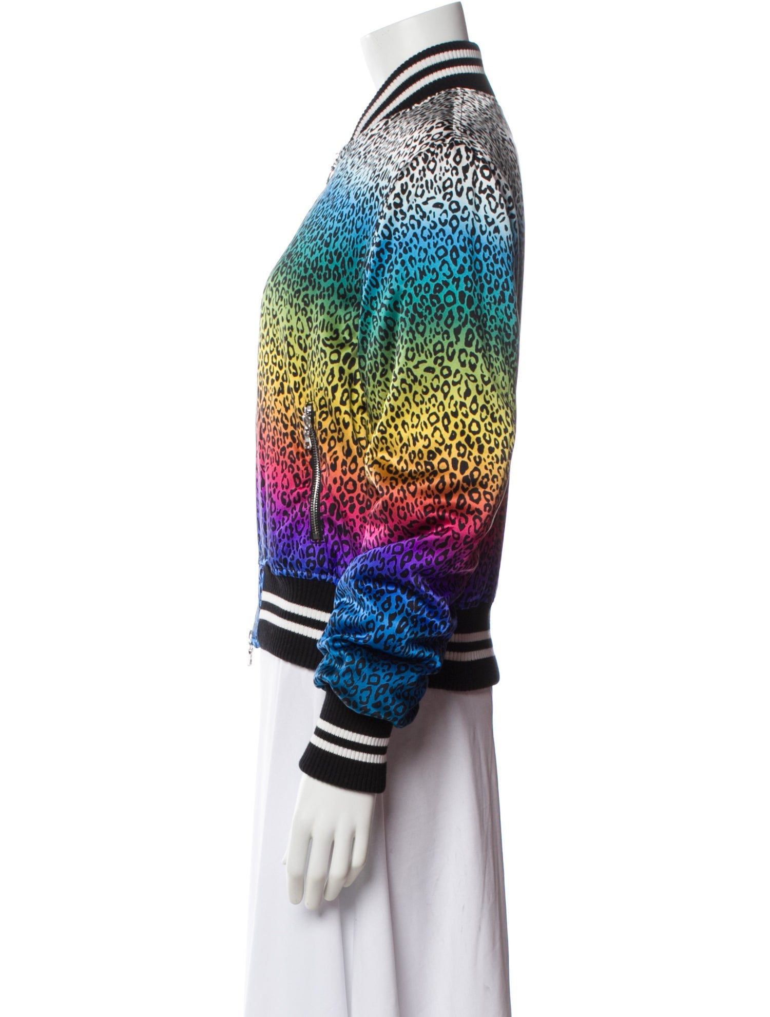 Amiri Silk Animal Print Bomber Jacket w/ Tags