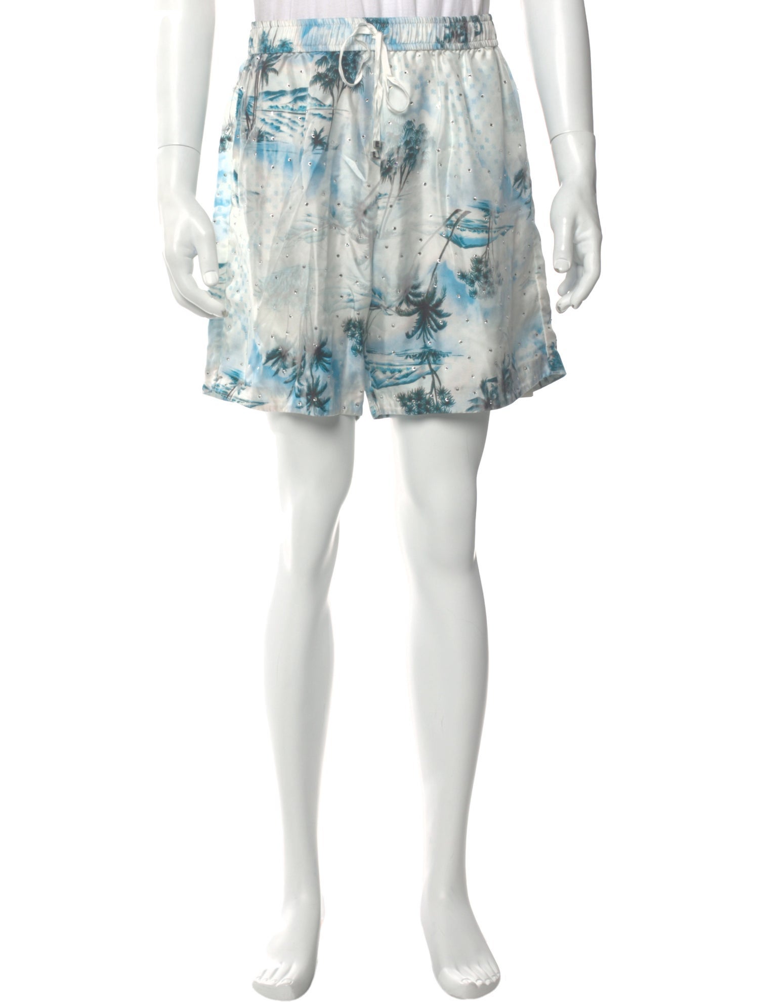 Amiri Silk Jogger Shorts