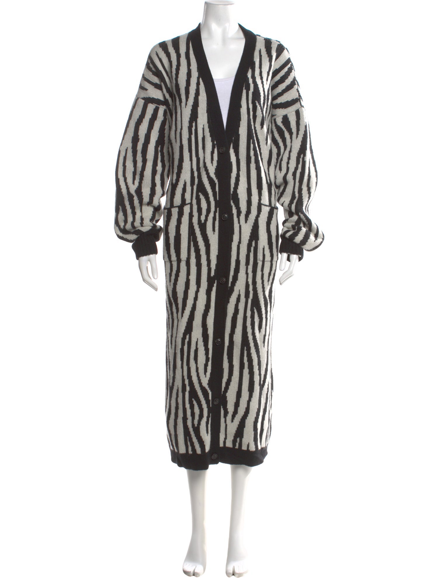 Amiri Cashmere Animal Print Sweater