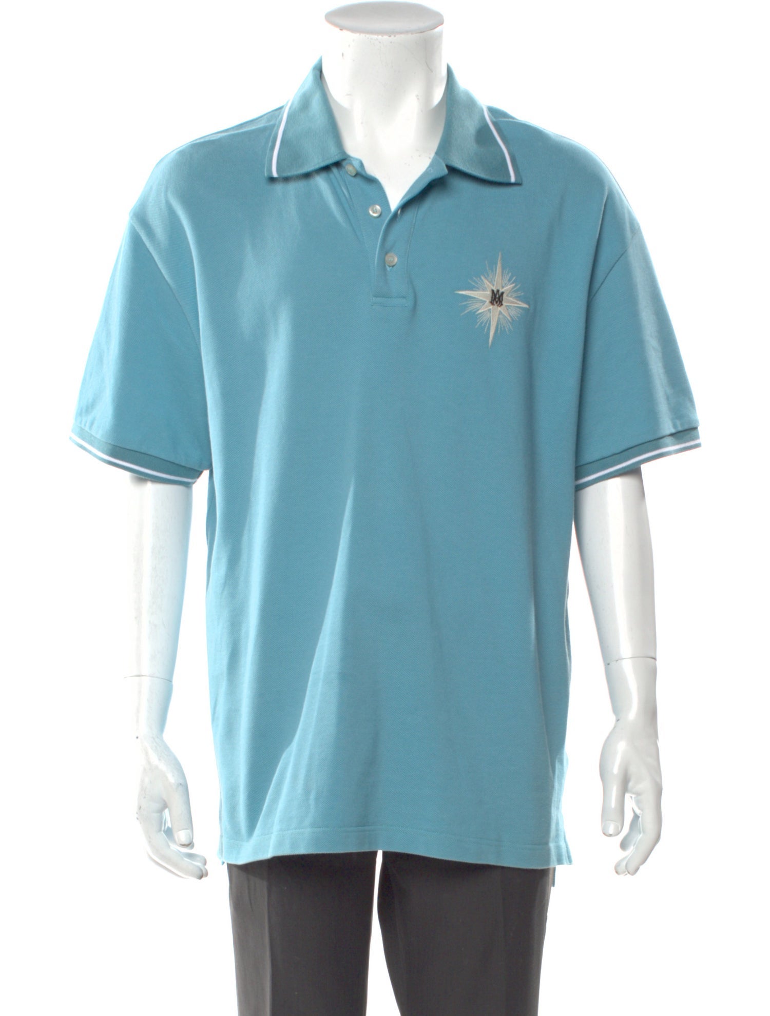 Amiri Collar Short Sleeve Polo Shirt