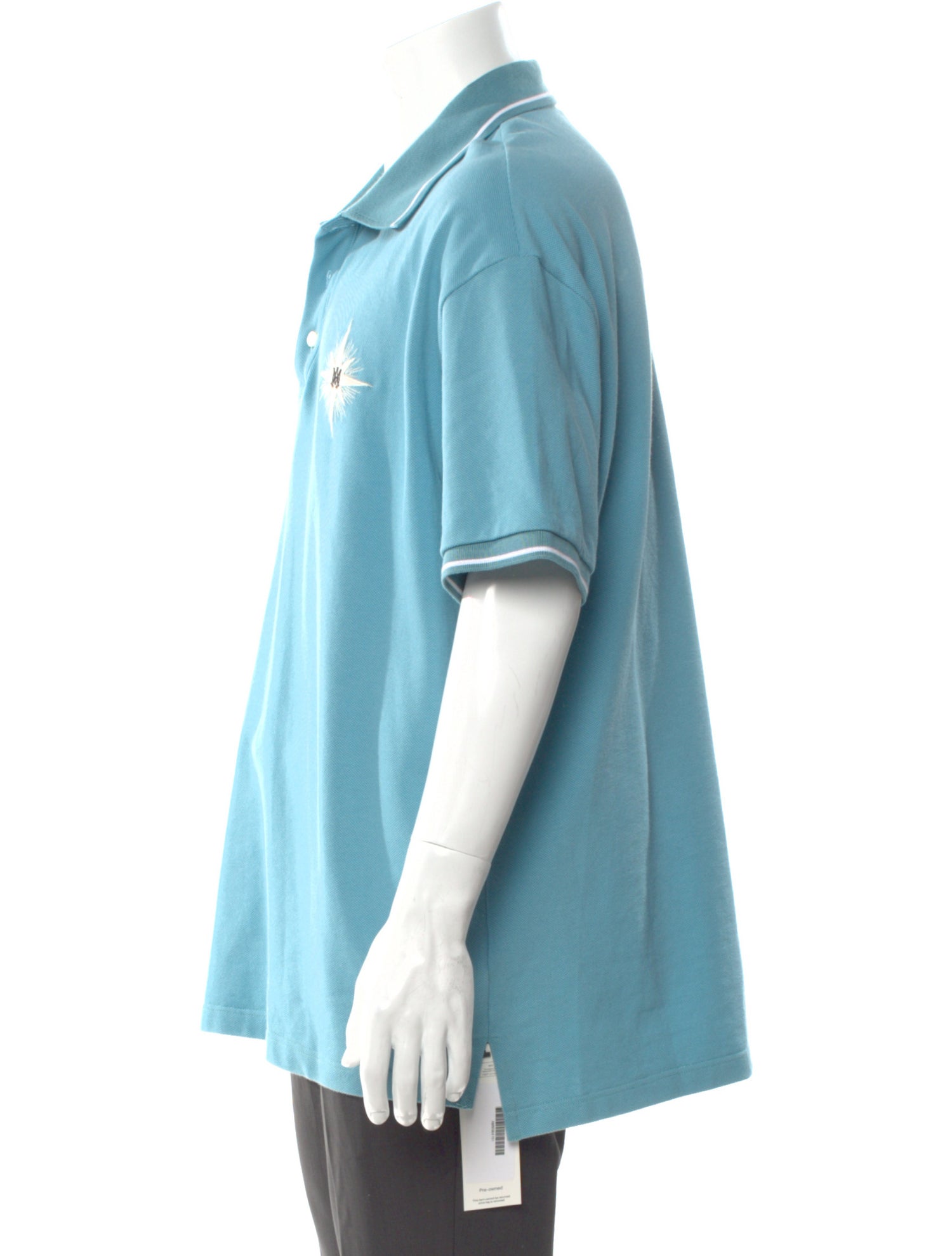 Amiri Collar Short Sleeve Polo Shirt