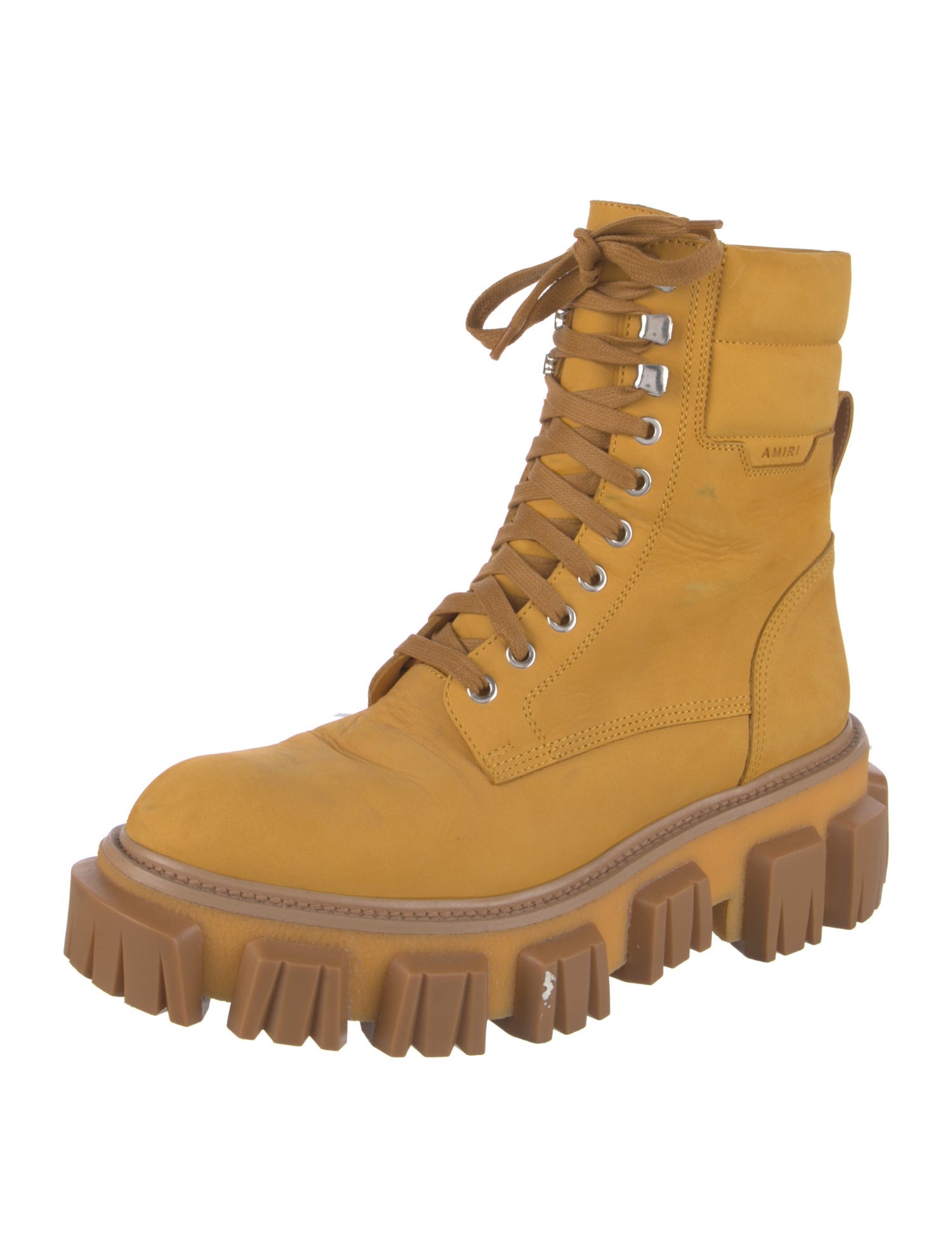 Amiri Suede Combat Boots