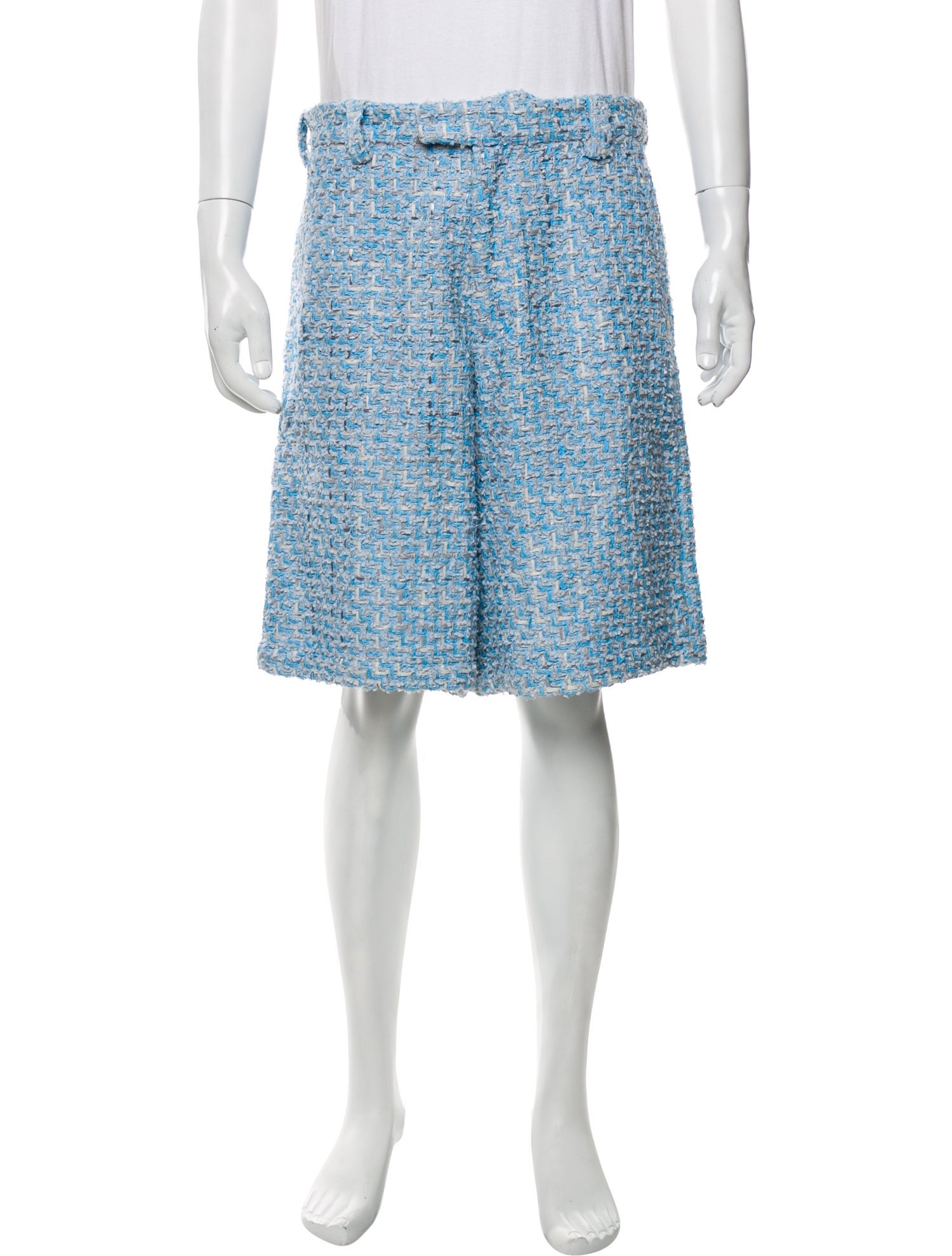 Amiri Tweed Pattern Shorts