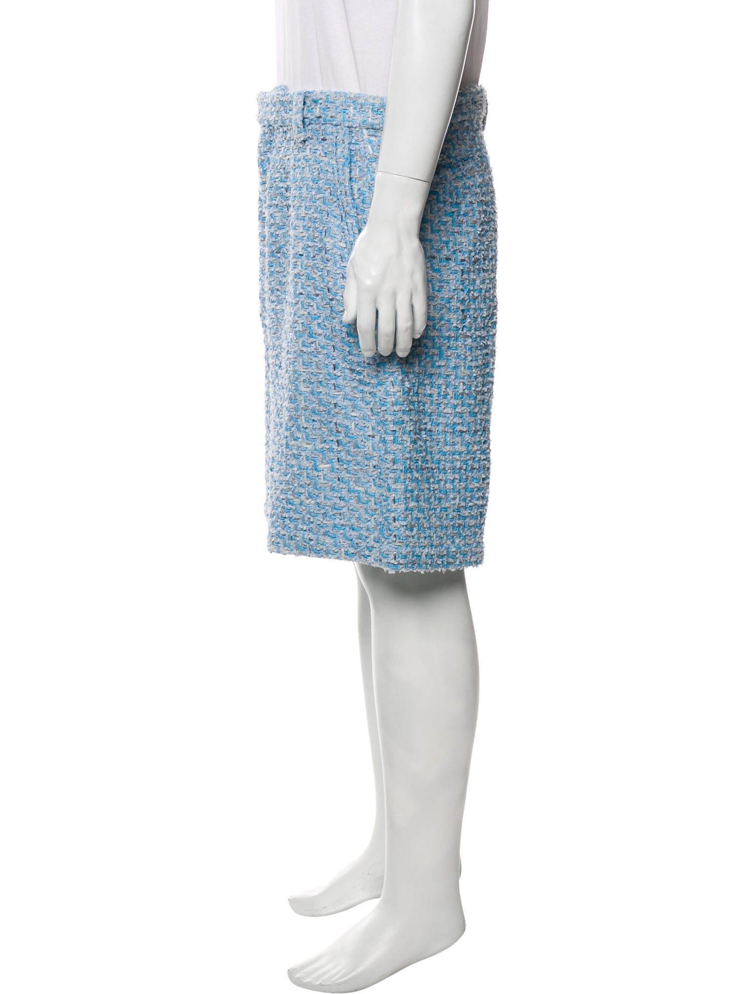 Amiri Tweed Pattern Shorts