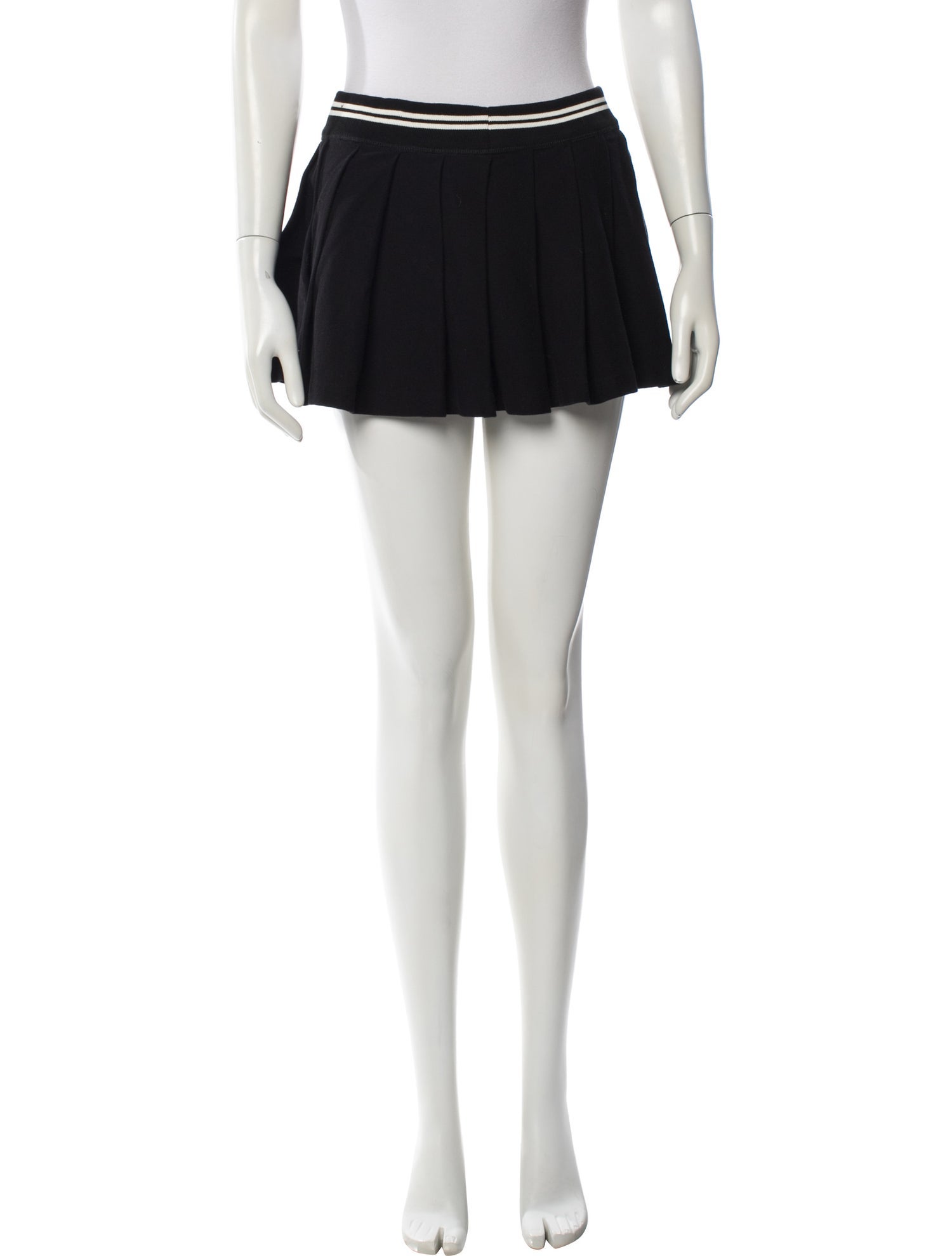 Amiri Embroidered Accent Mini Skirt