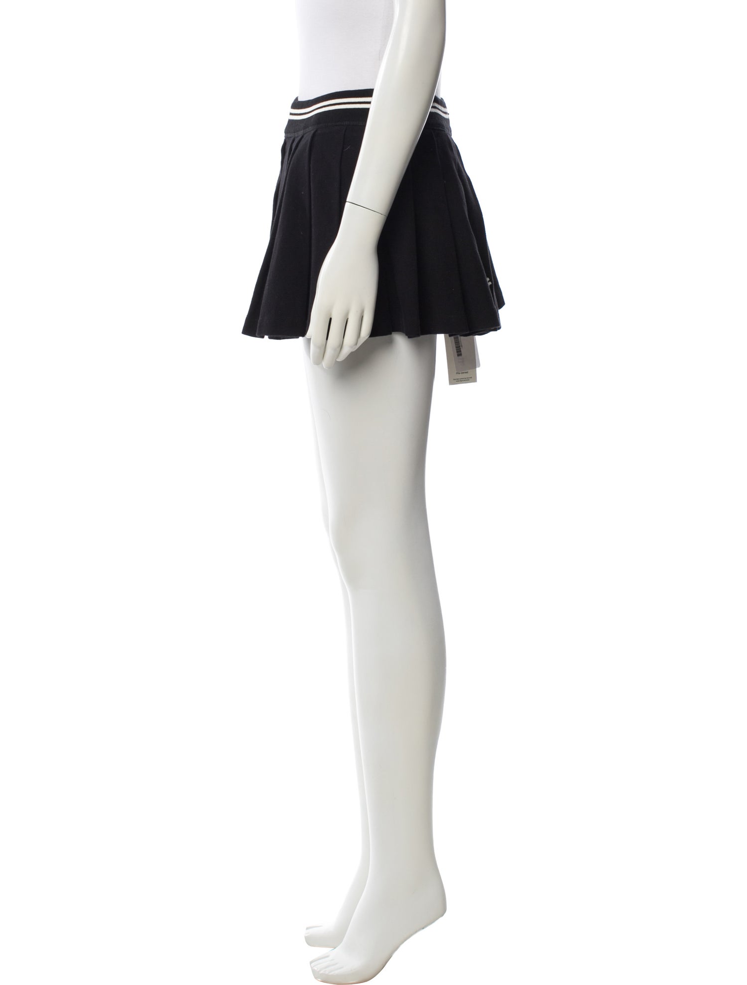 Amiri Embroidered Accent Mini Skirt