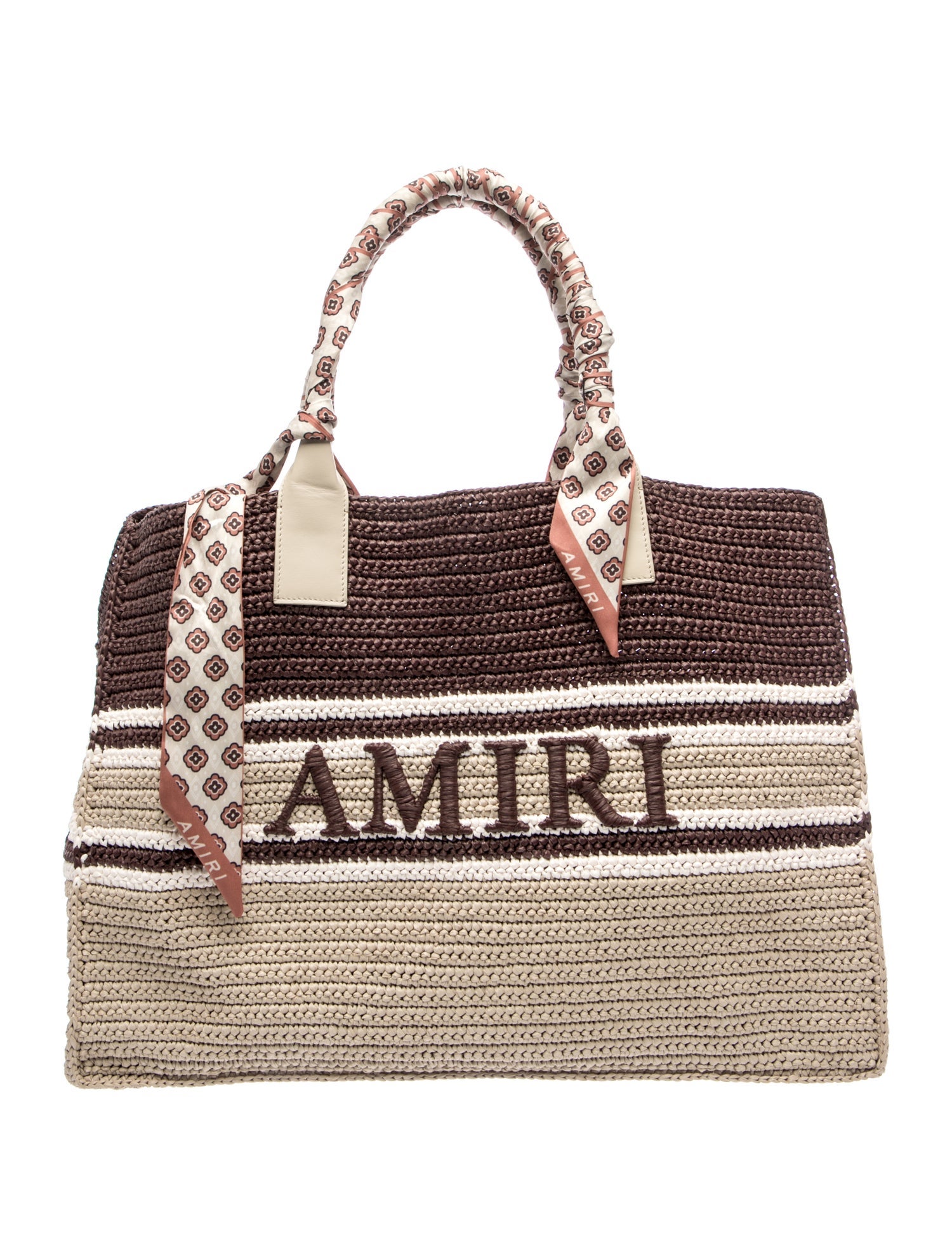 Amiri Raffia Evening Bag
