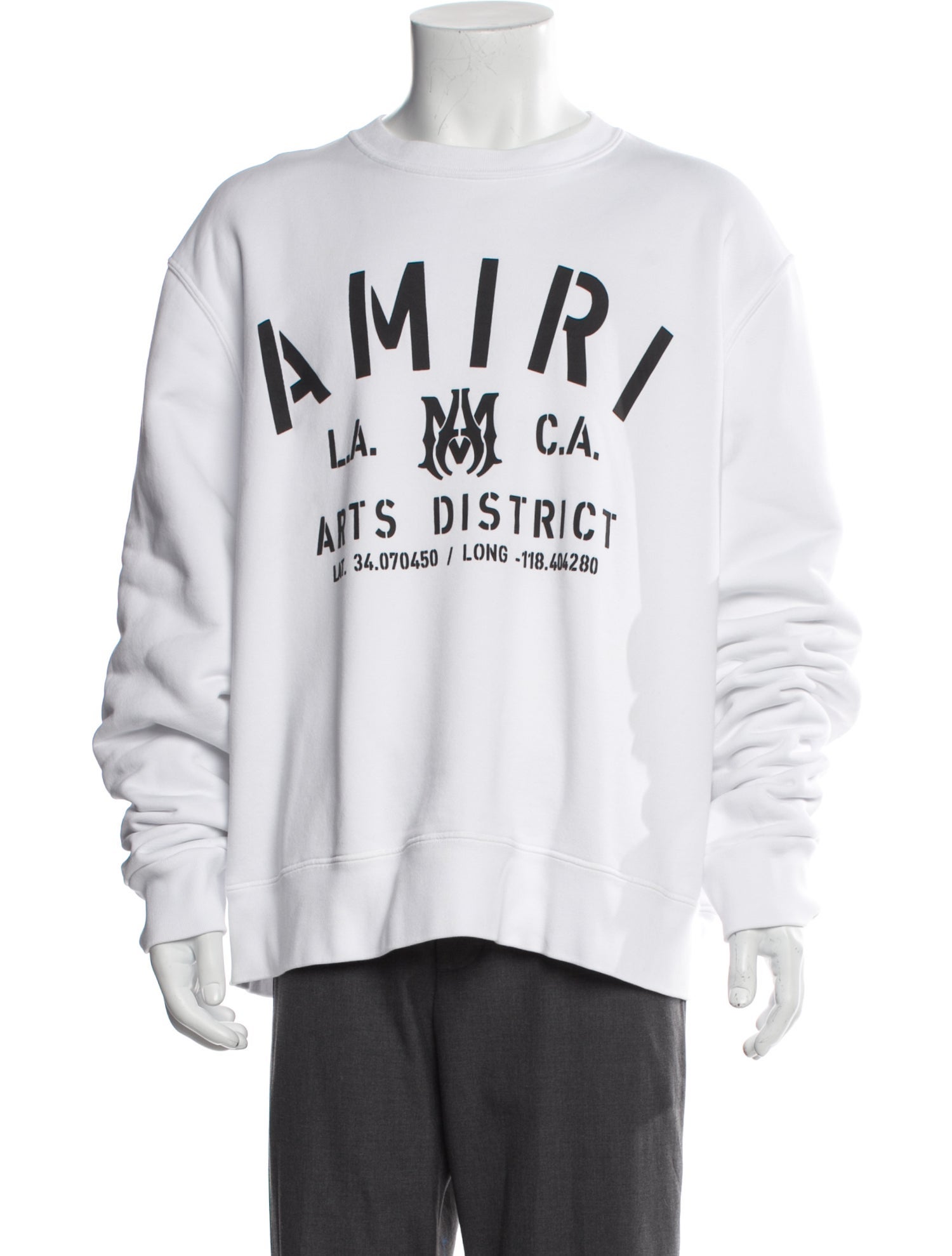 Amiri Graphic Print Crew Neck Pullover