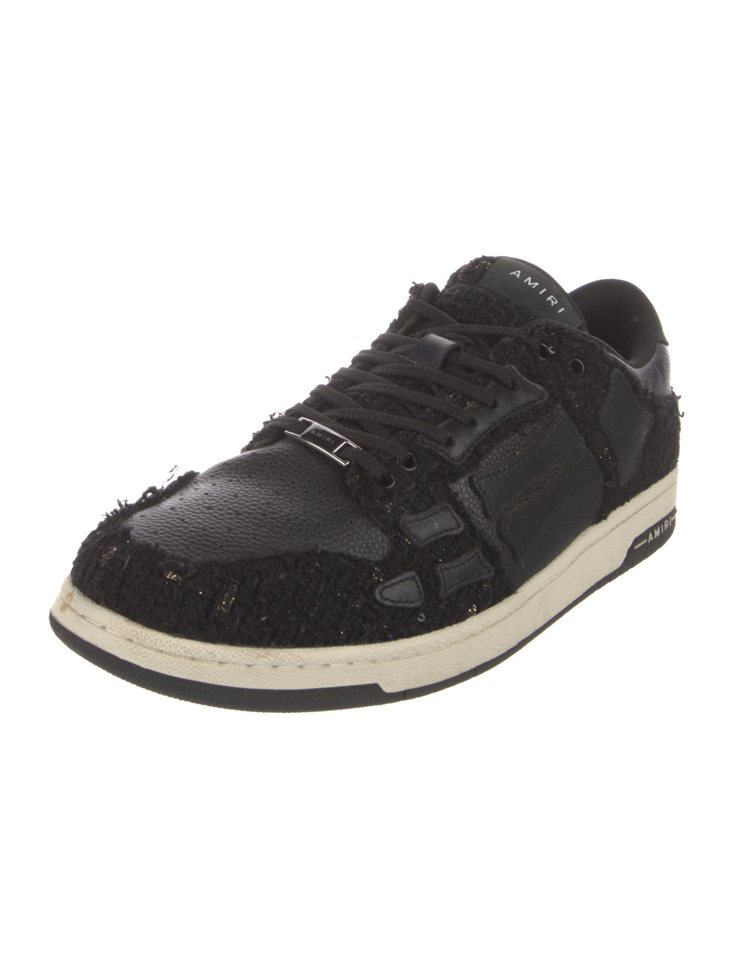 Amiri Leather Leather Trim Embellishment Sneakers