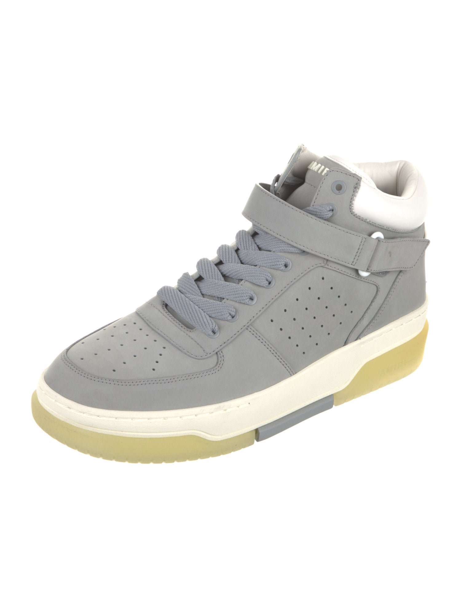 Amiri Leather Colorblock Pattern Sneakers