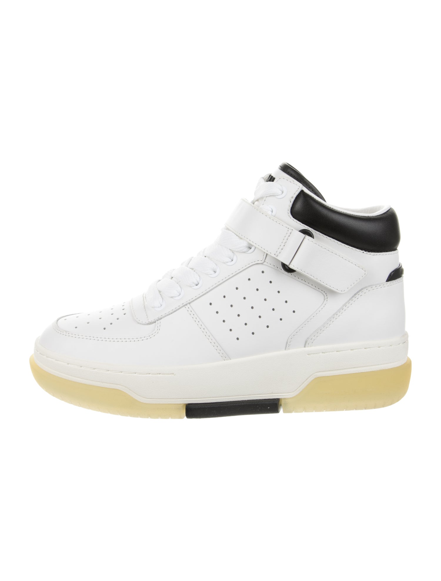 Amiri Leather Colorblock Pattern Sneakers w/ Tags