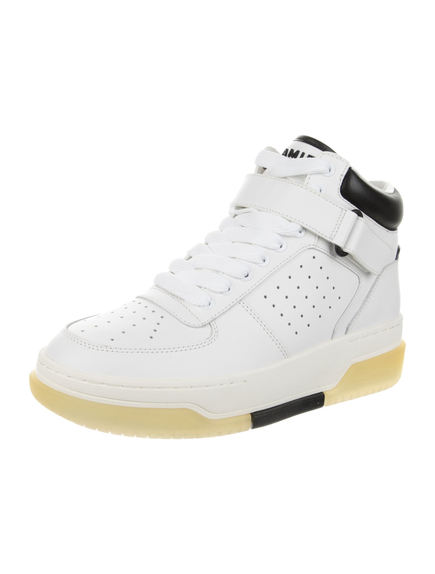 Amiri Leather Colorblock Pattern Sneakers w/ Tags