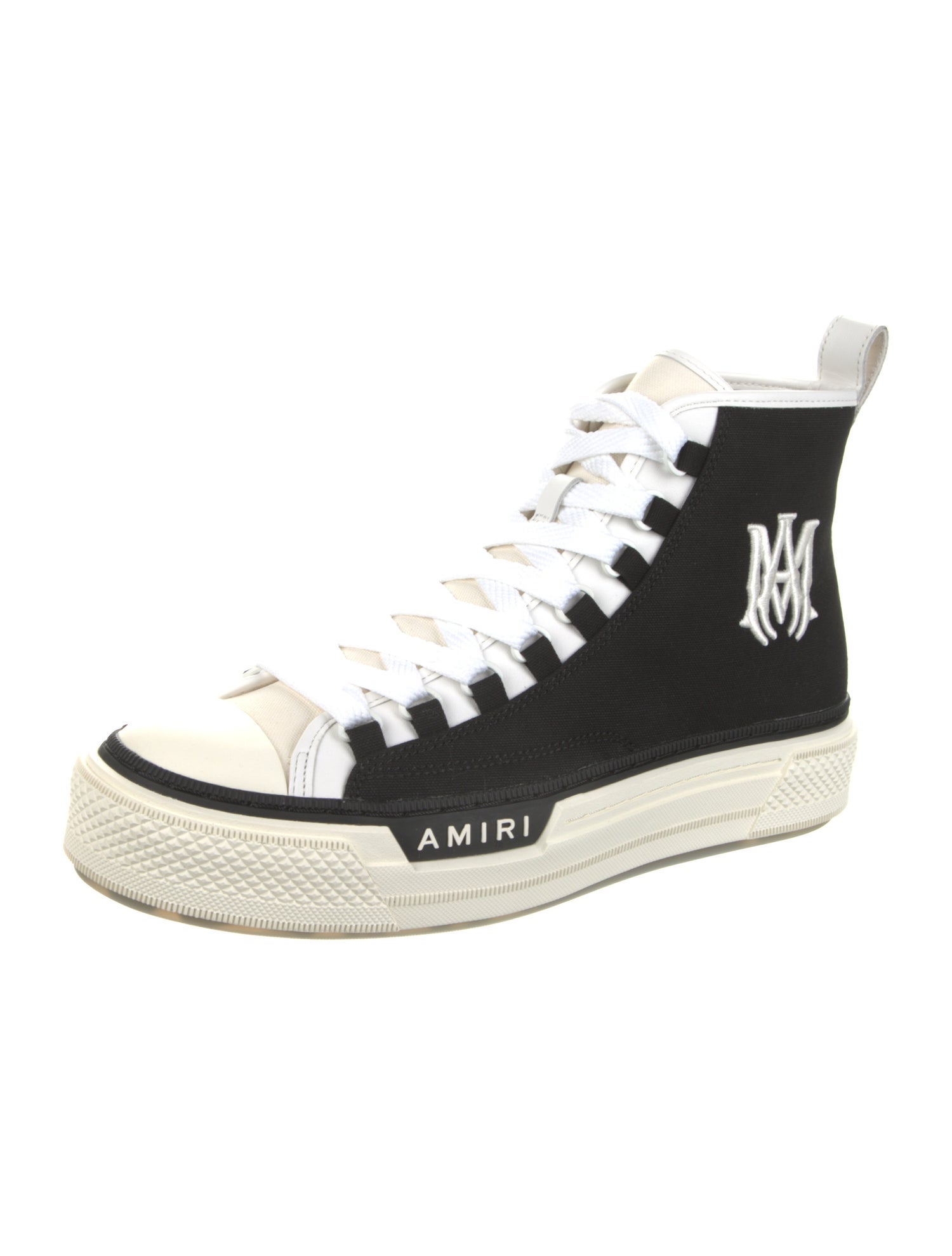 Amiri Canvas Embroidered Accent Sneakers w/ Tags