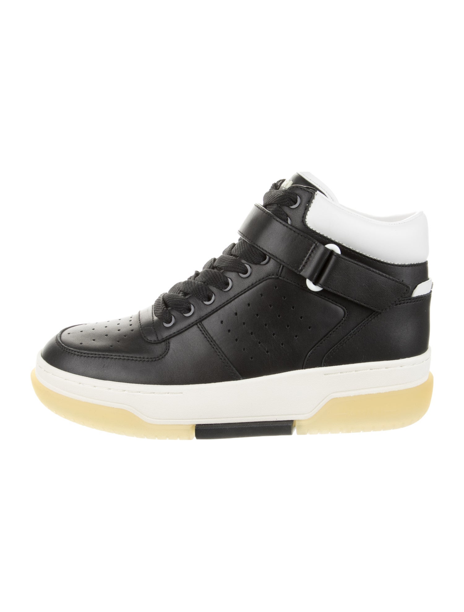 Amiri Leather Colorblock Pattern Sneakers w/ Tags