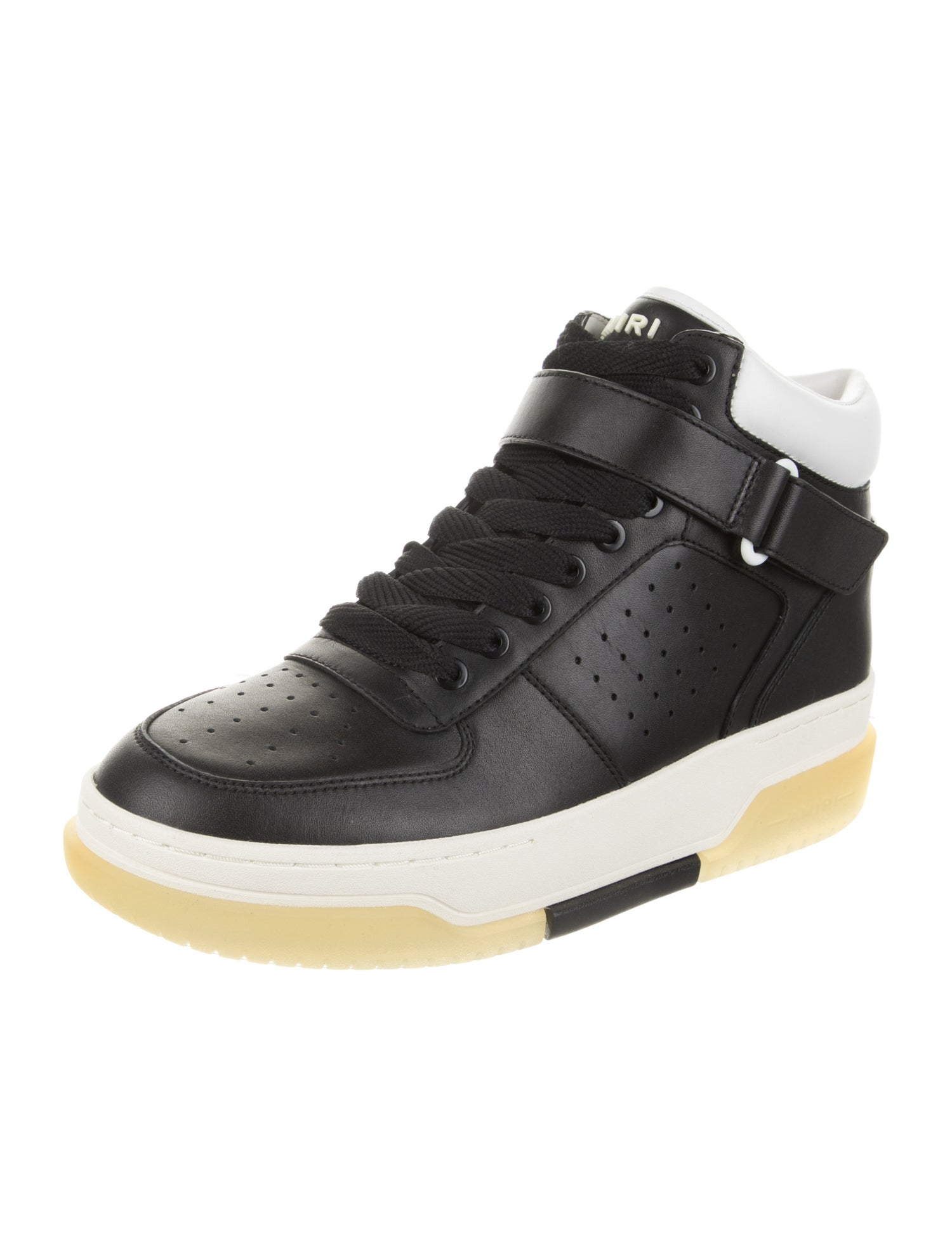Amiri Leather Colorblock Pattern Sneakers w/ Tags