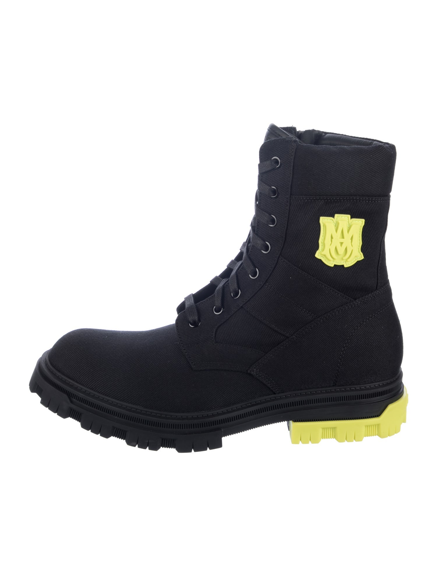 Amiri Canvas Lace-Up Boots