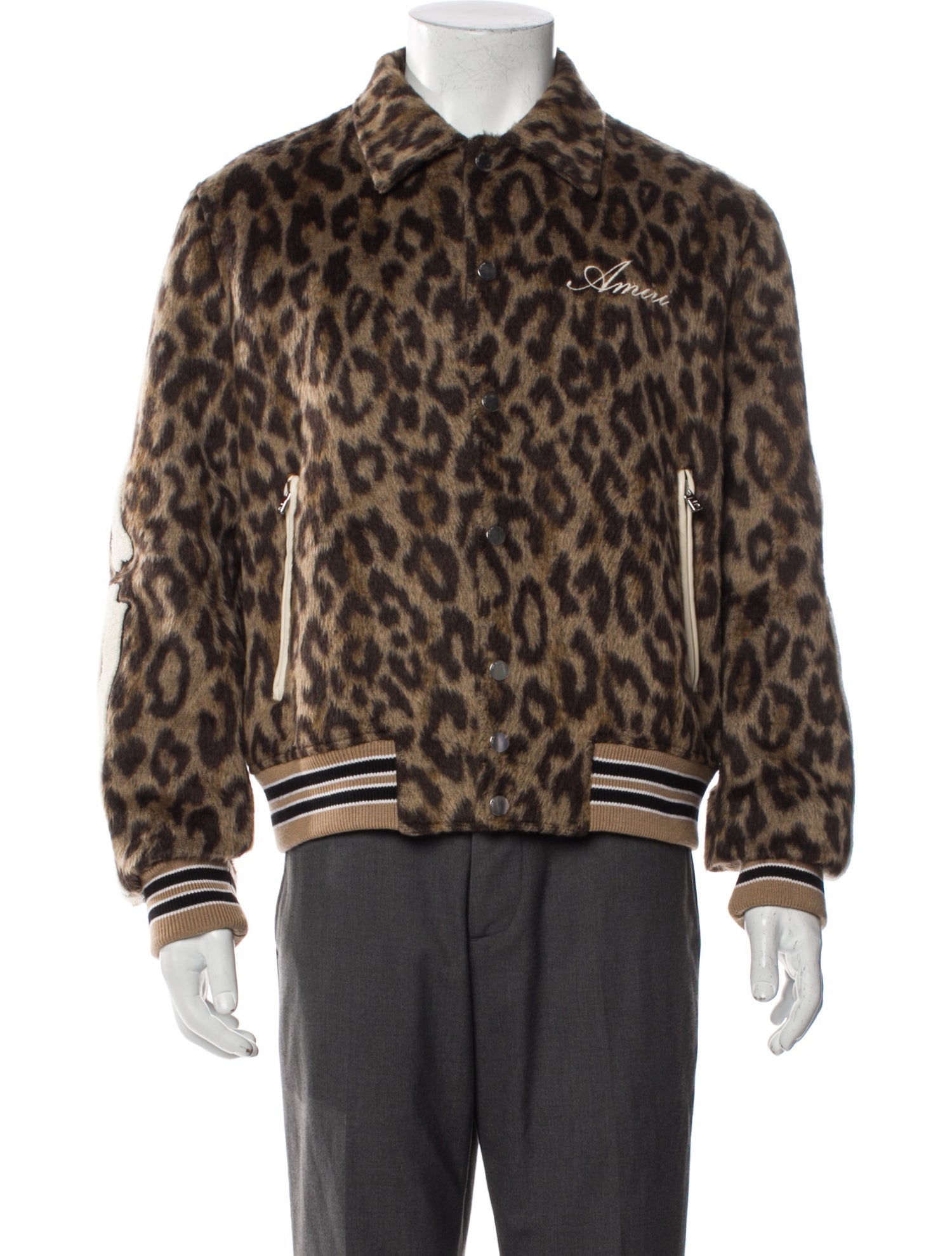 Amiri Animal Print Trucker Jacket