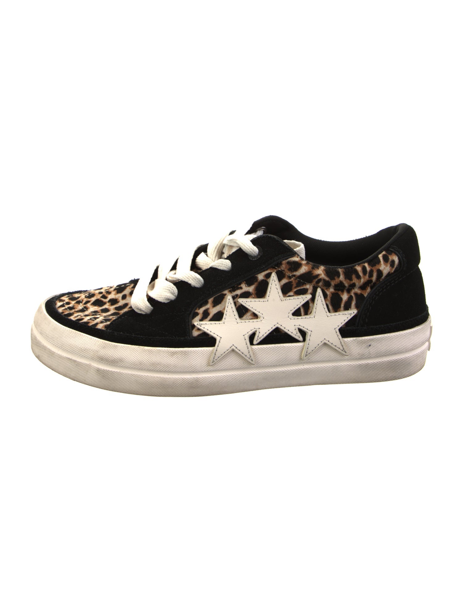 Amiri Suede Animal Print Athletic Sneakers
