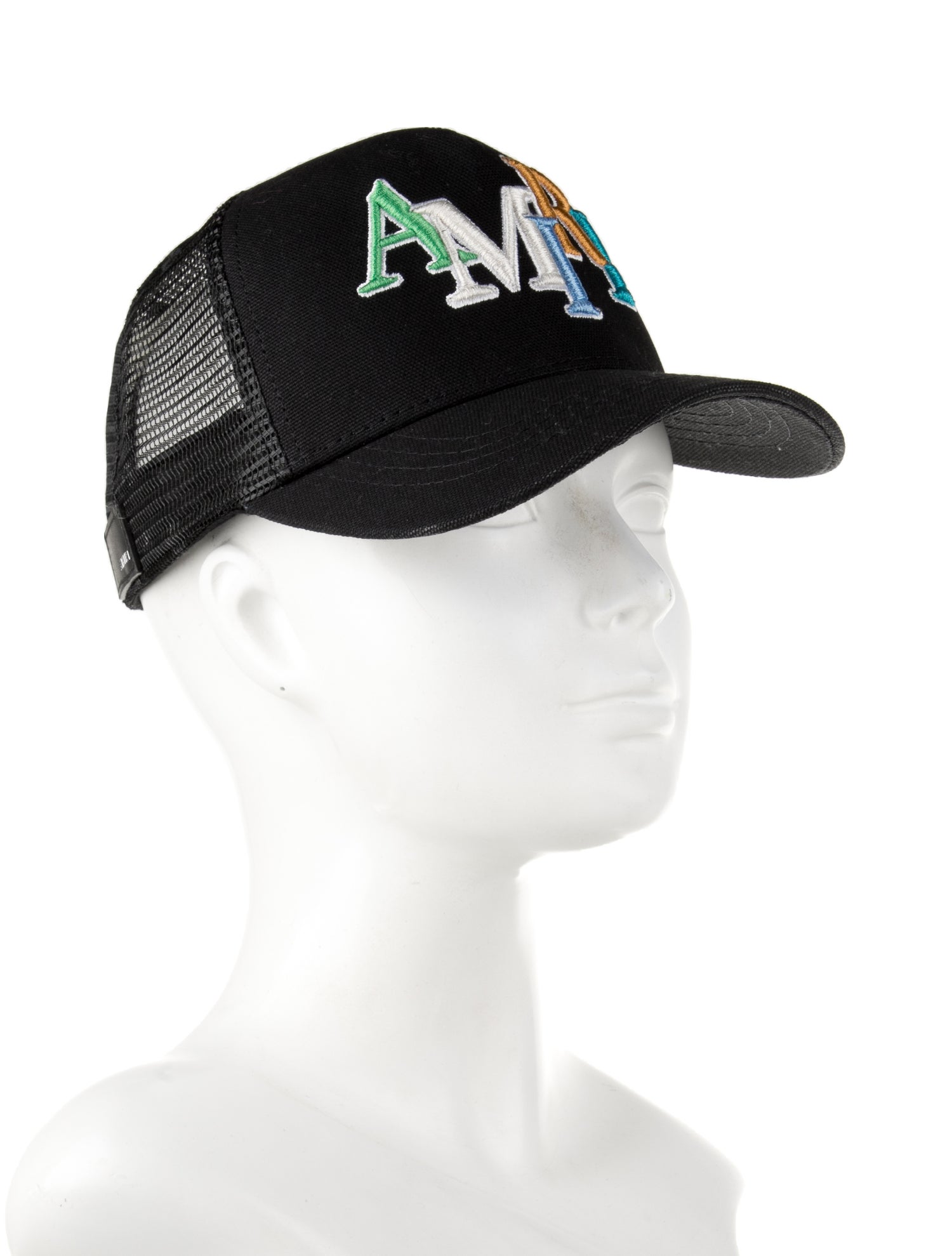 Amiri Staggered Logo Trucker Hat