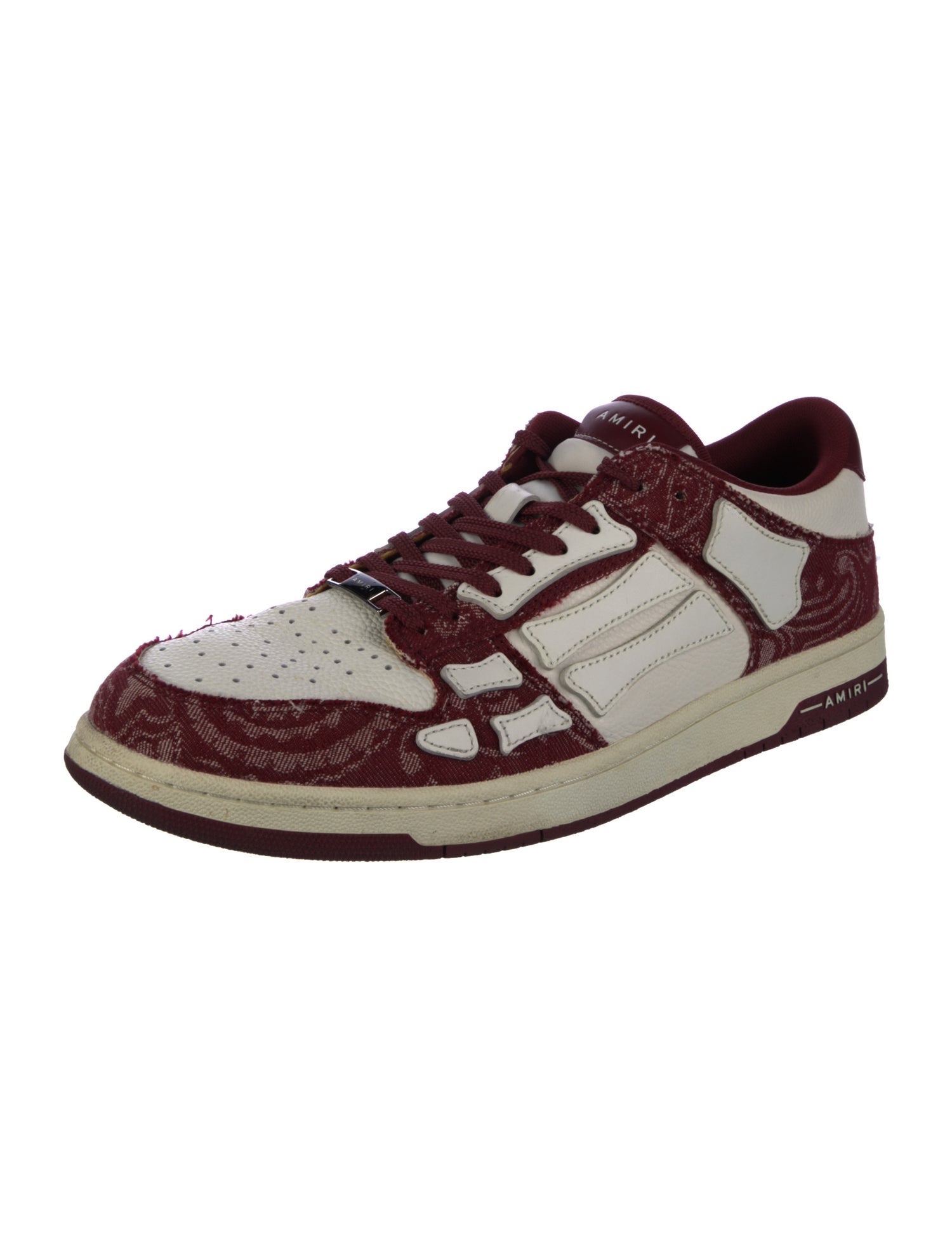 Amiri Leather Printed Sneakers