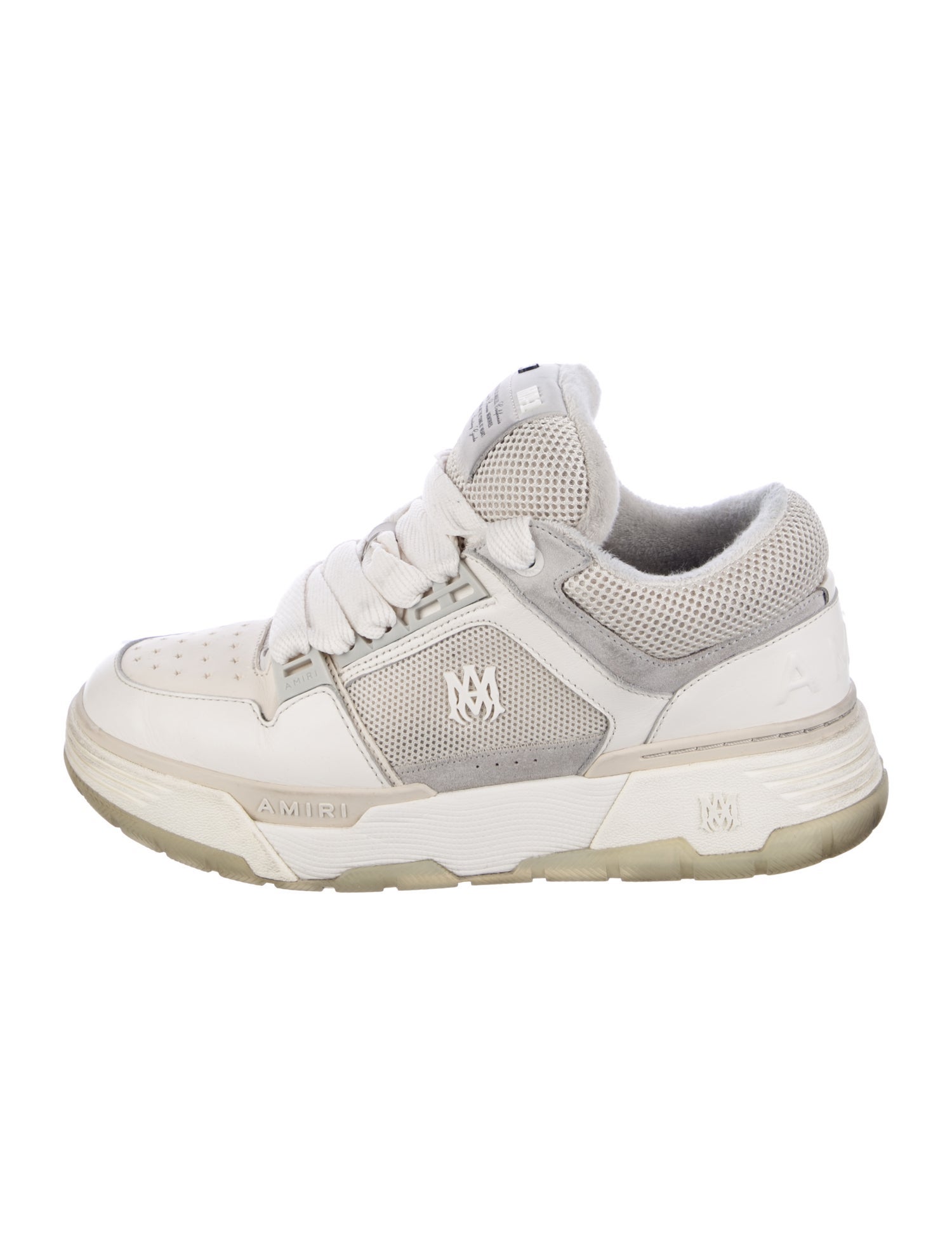Amiri Leather Patterned Athletic Sneakers