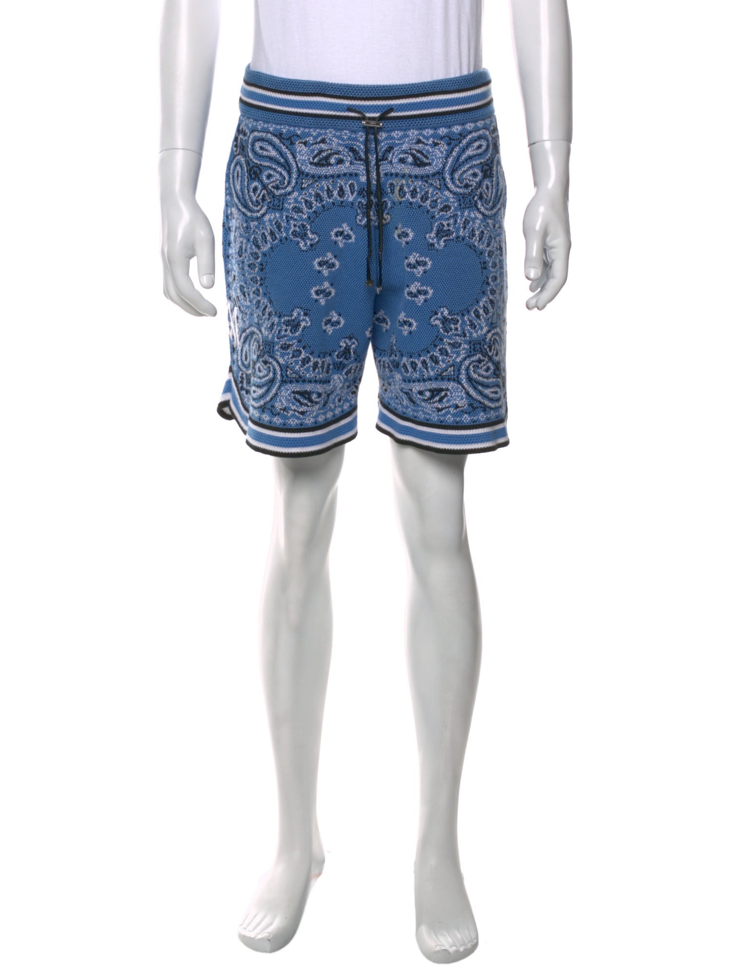 Amiri Paisley Print Jogger Shorts