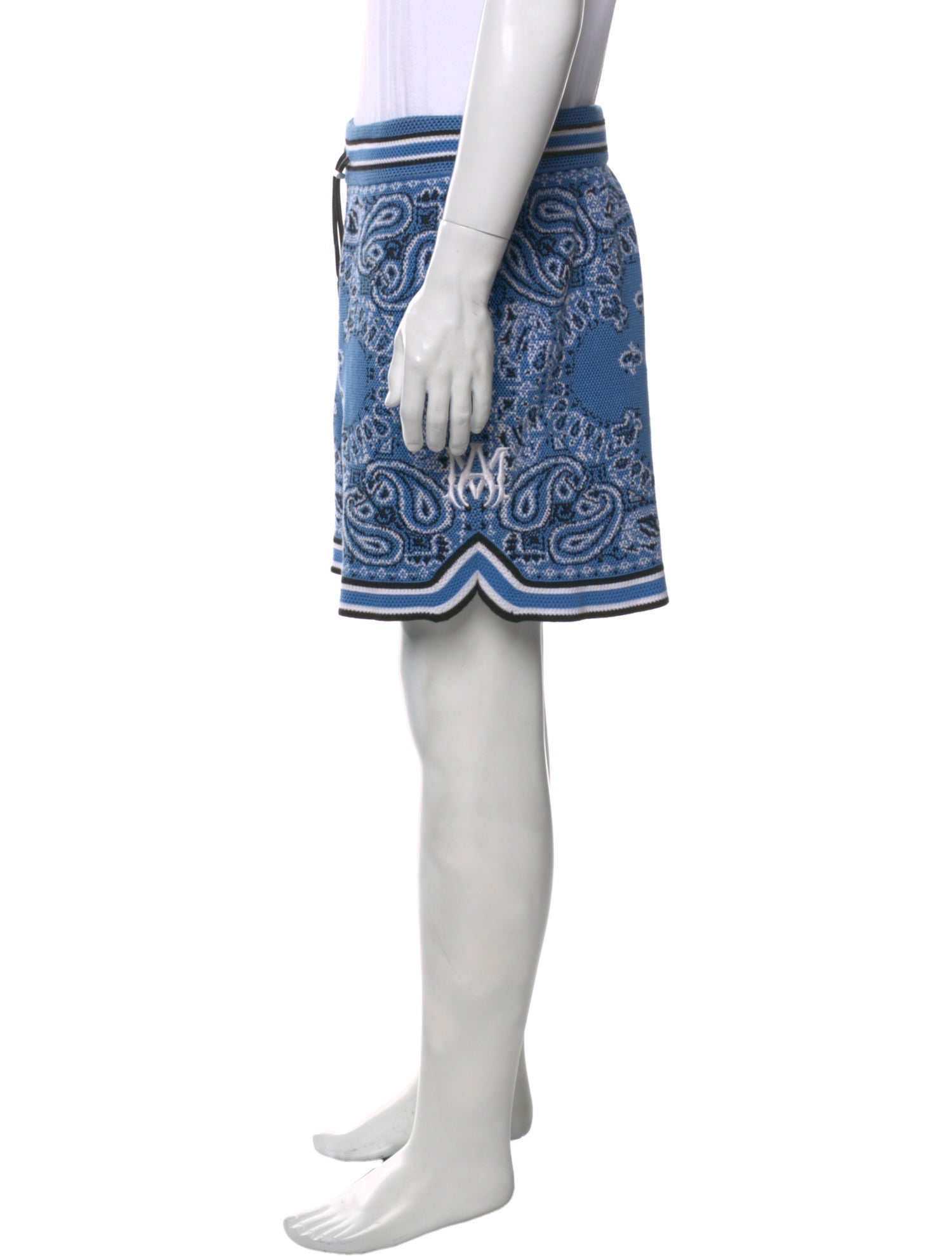 Amiri Paisley Print Jogger Shorts